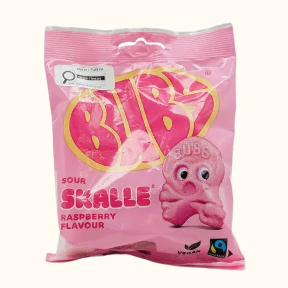Bubs Sour Skalle Raspberry 90g