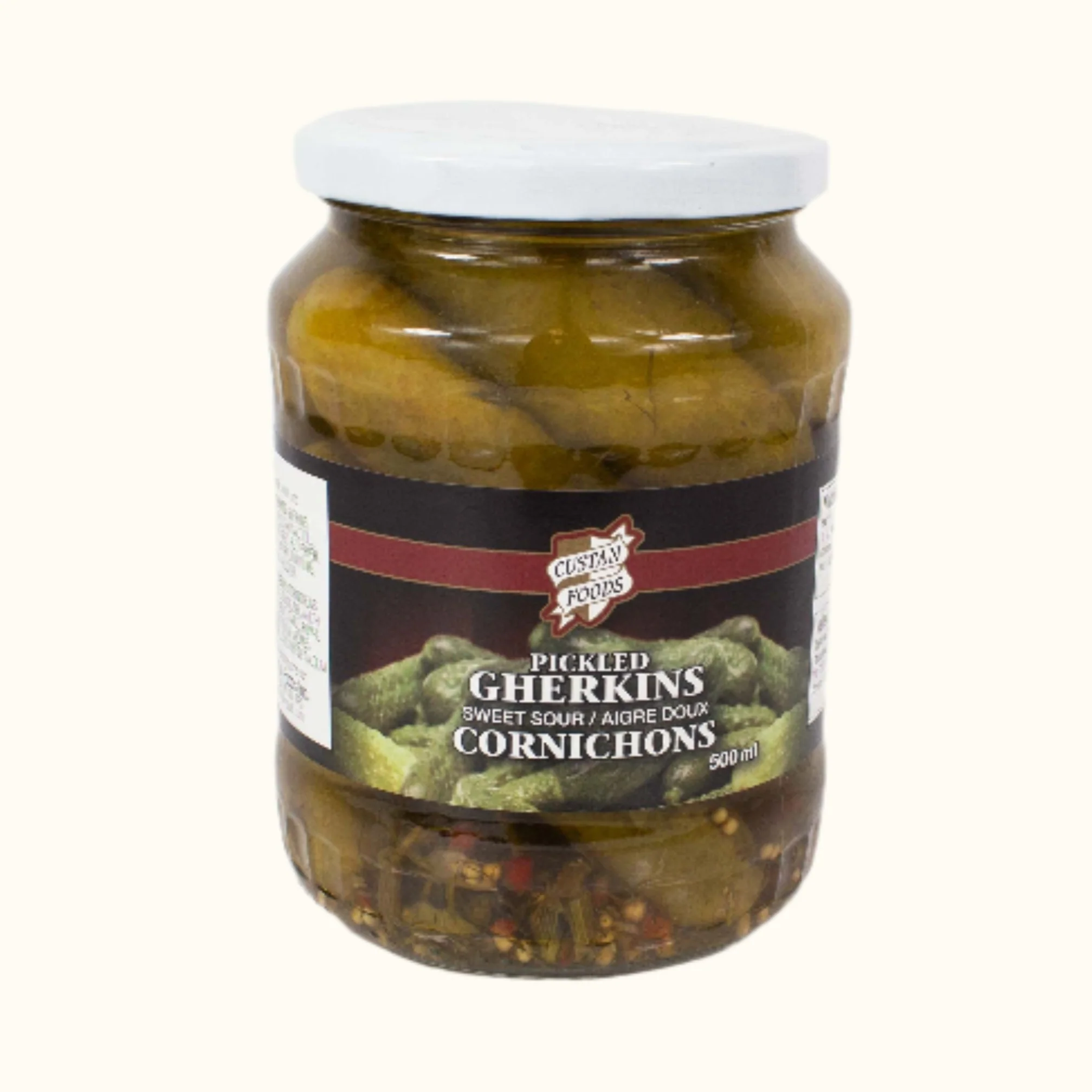 Custan Foods Pickled Gherkins 500ml