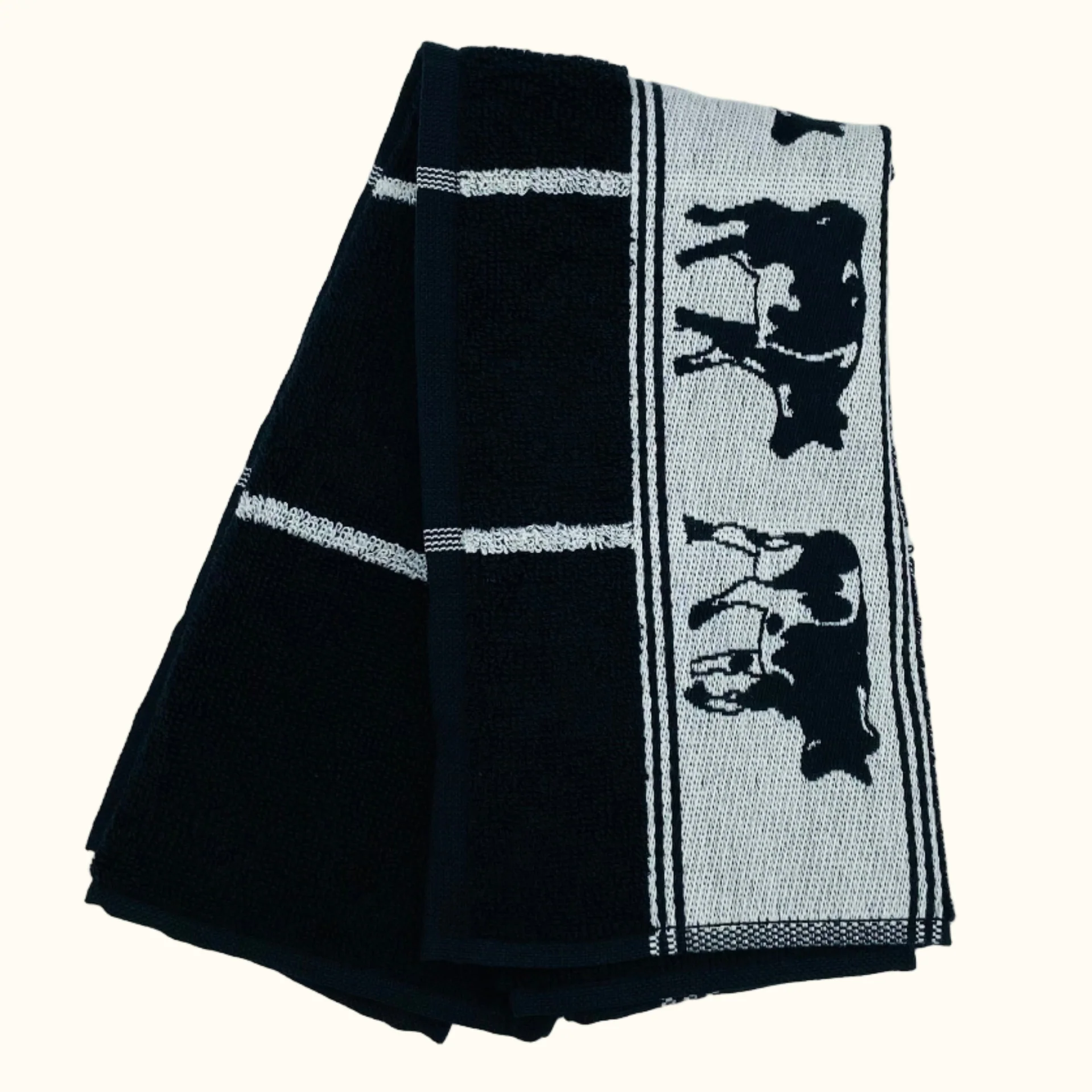 DDDDD Black Cow Kitchen Towel 50x55cm