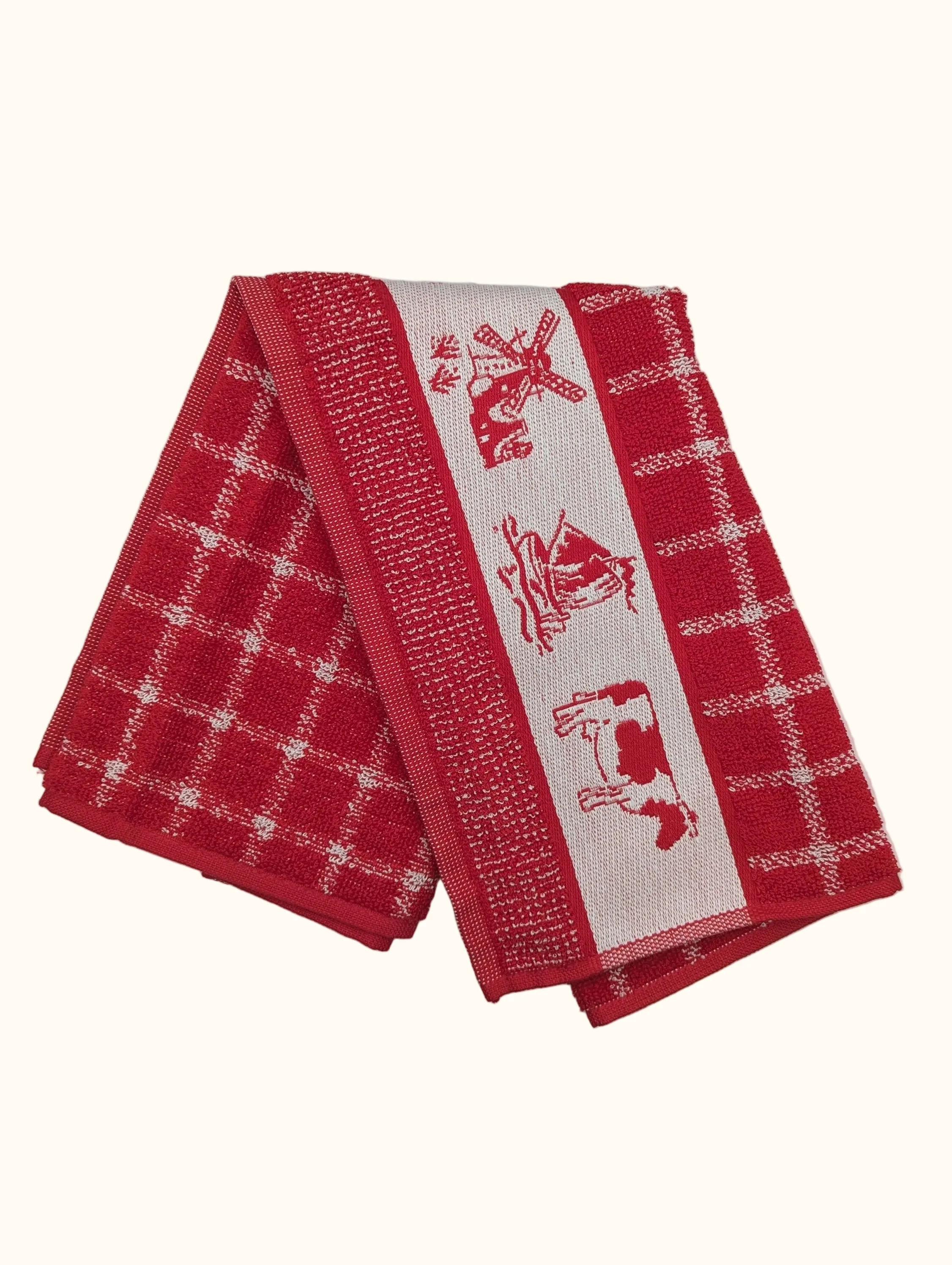 DDDDD Dutchie Red Kitchen Towel 50x55cm