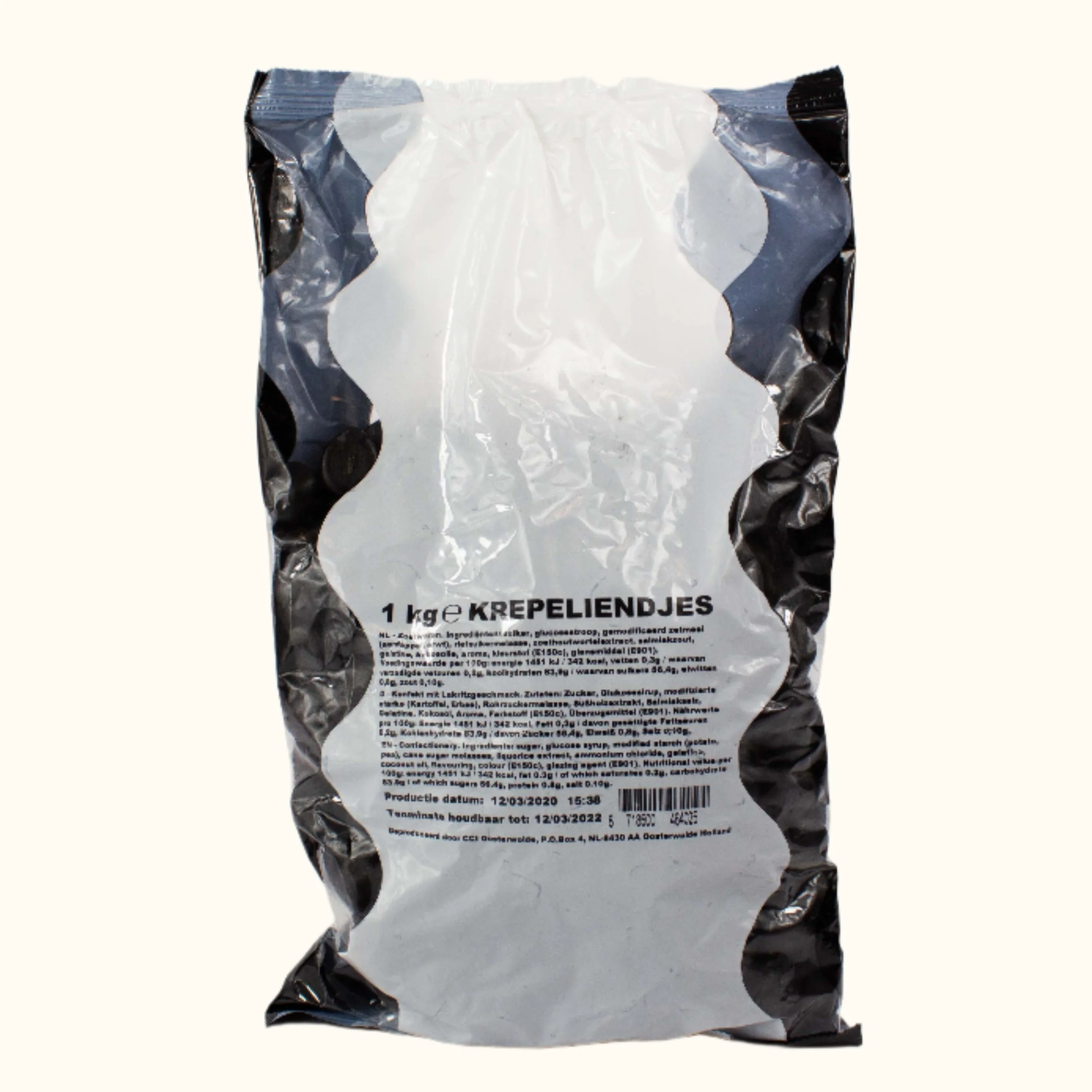 Dutch Licorice Krepeliendjes Bag 1kg - Image 2