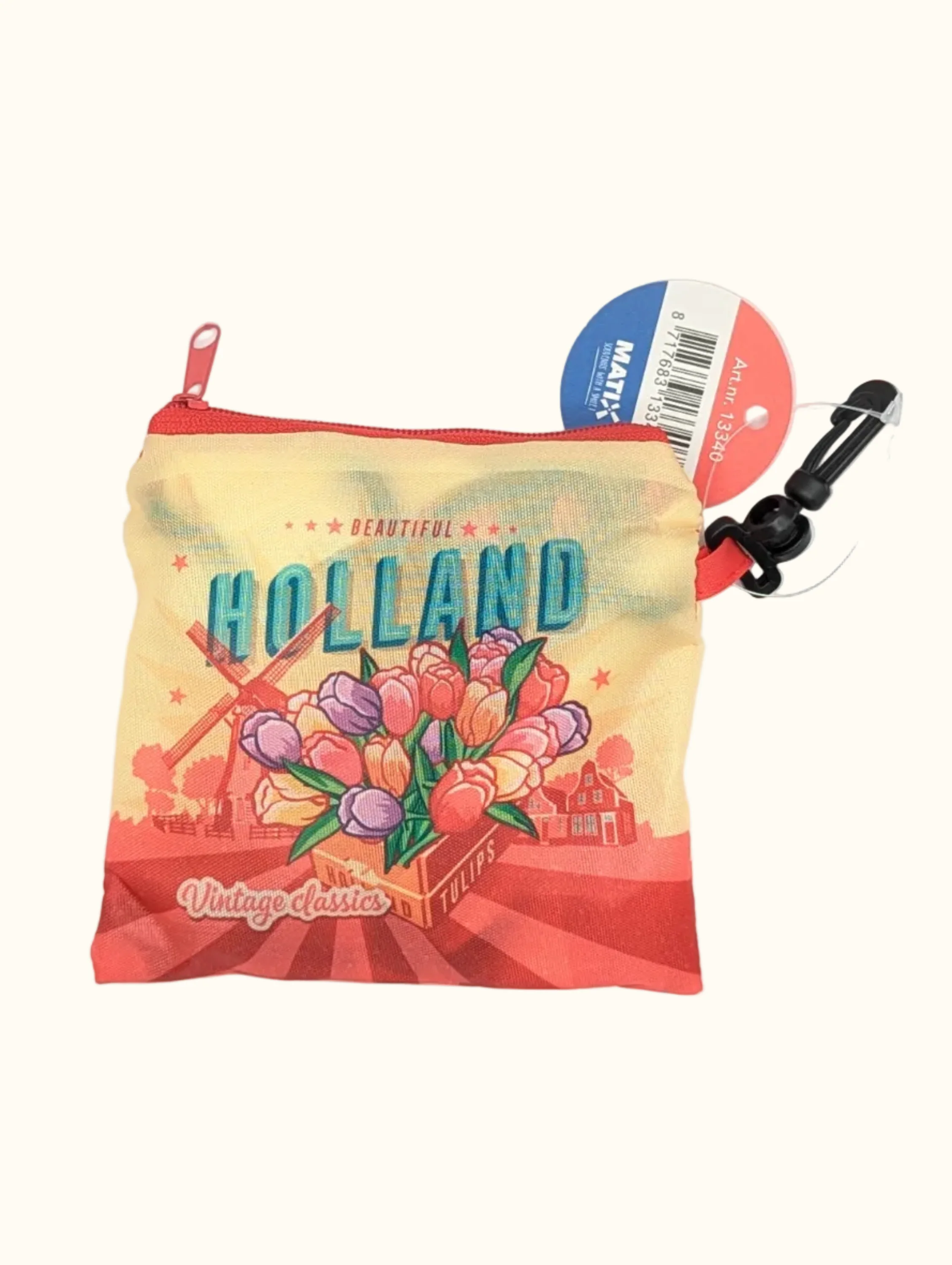 Foldable Bag Vintage Tulips Holland