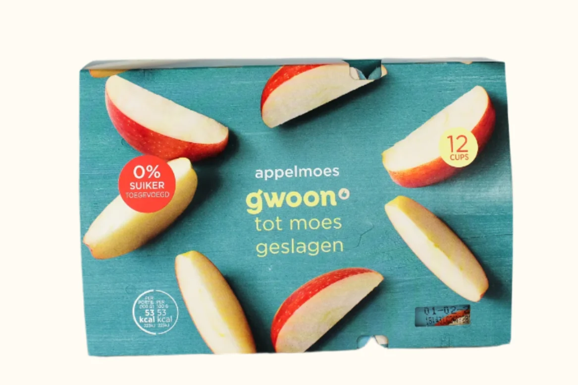Gwoon Apple Sauces Cups 12 cups (1.2KG)