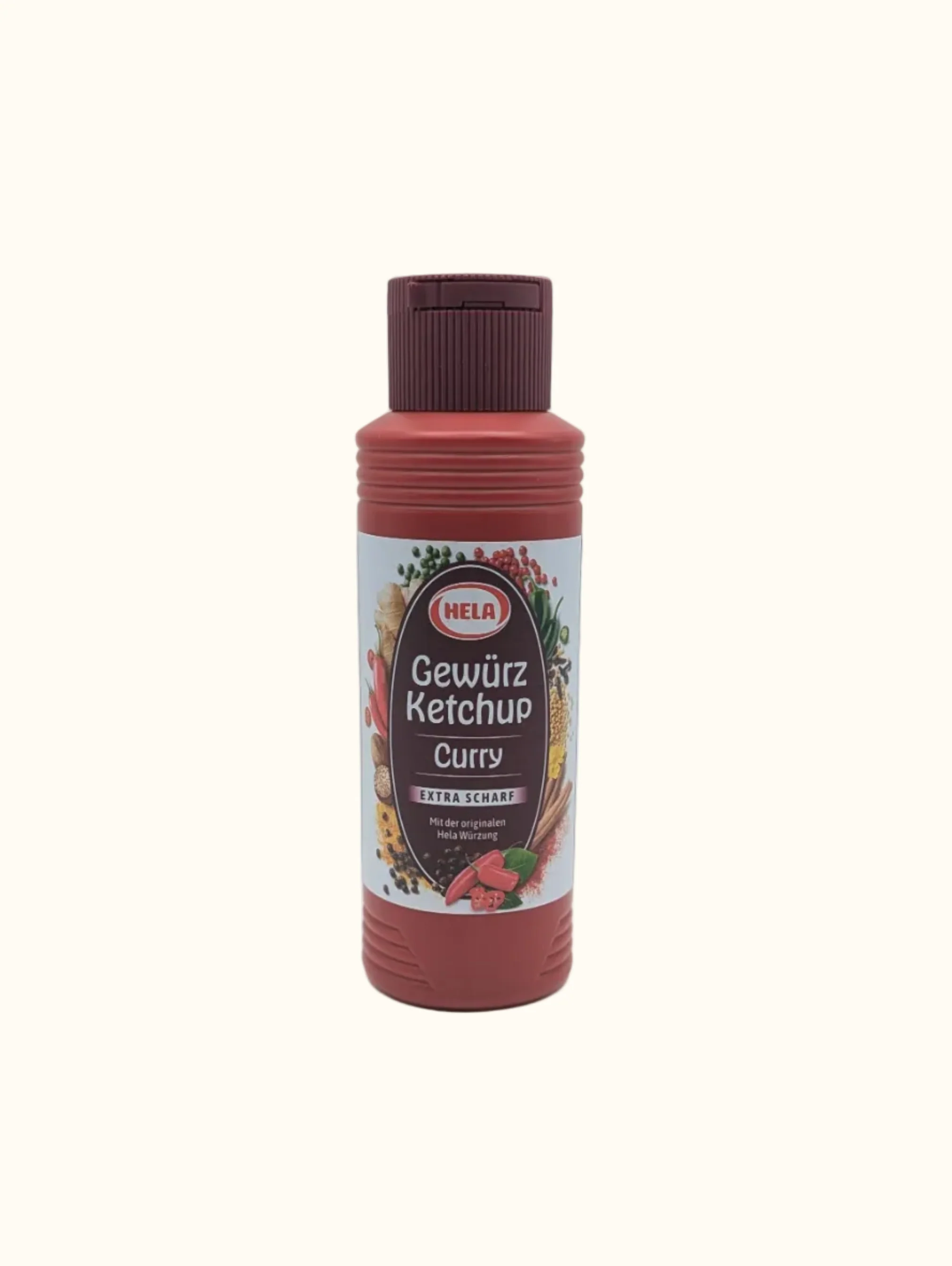 Hela Kruiden Ketchup Curry Extra Hot 300ml