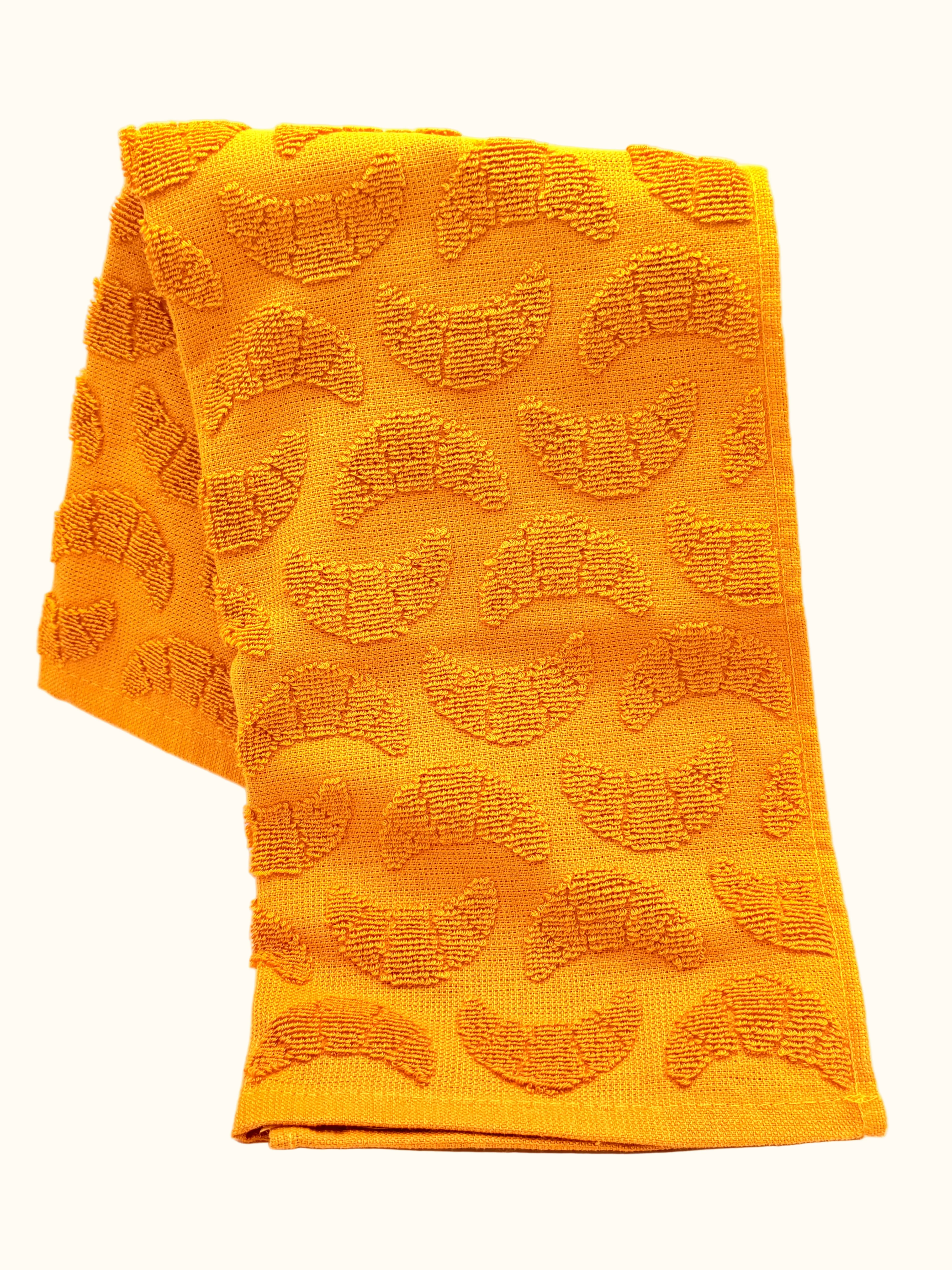 Hema Ochre Yellow Textured Kitchen Towel 50x50cm
