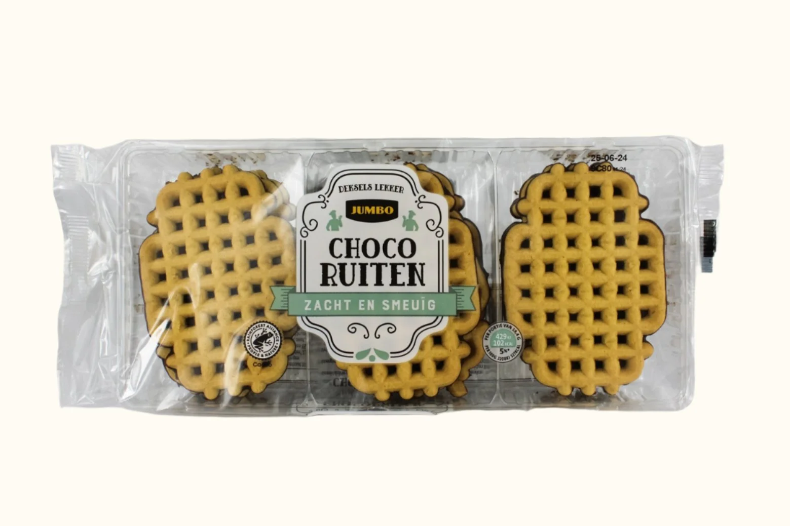 Jumbo Butter Chocolate Waffle Cookies 120g