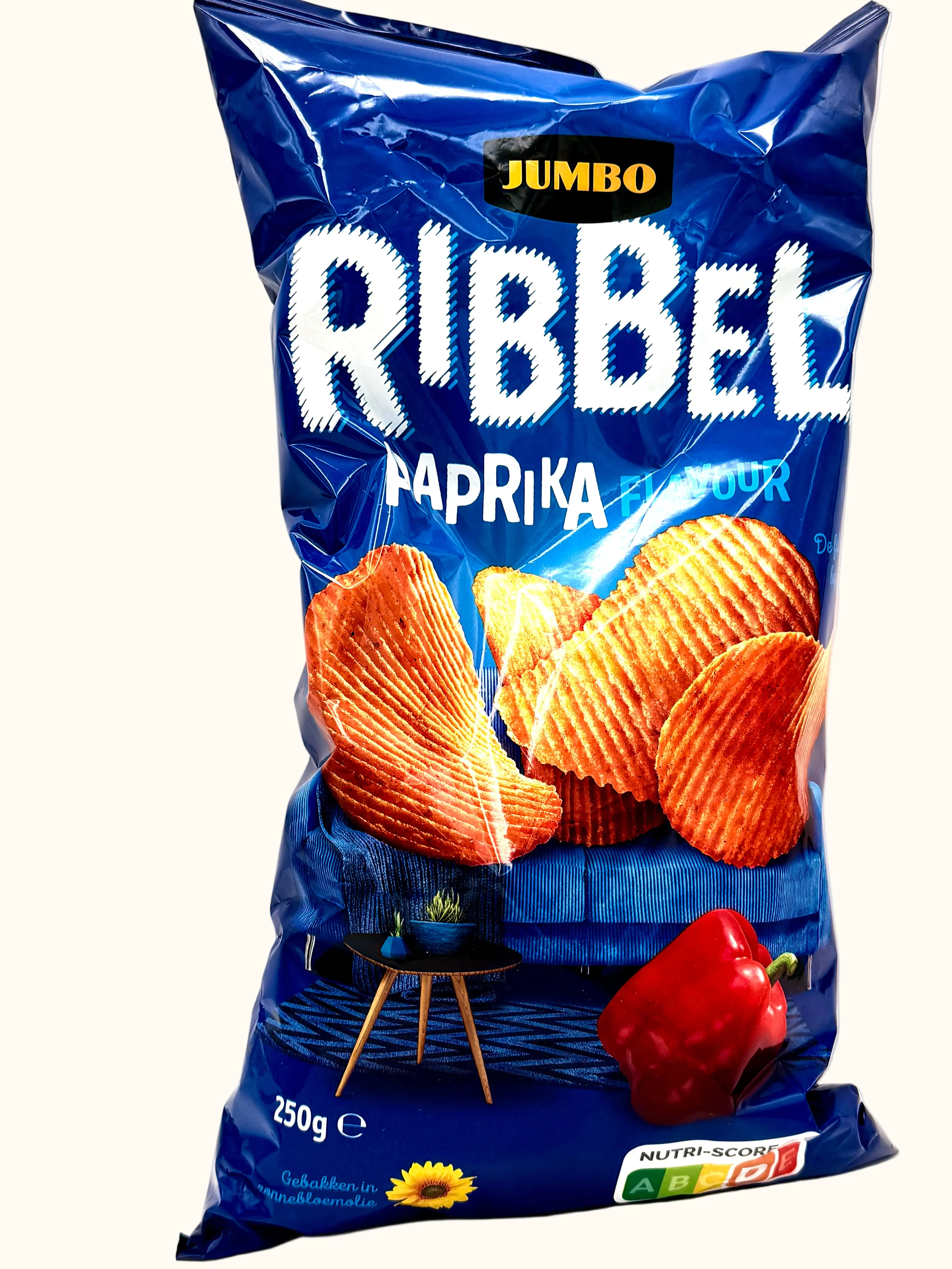 Jumbo Chips Paprika Ribbel 250g