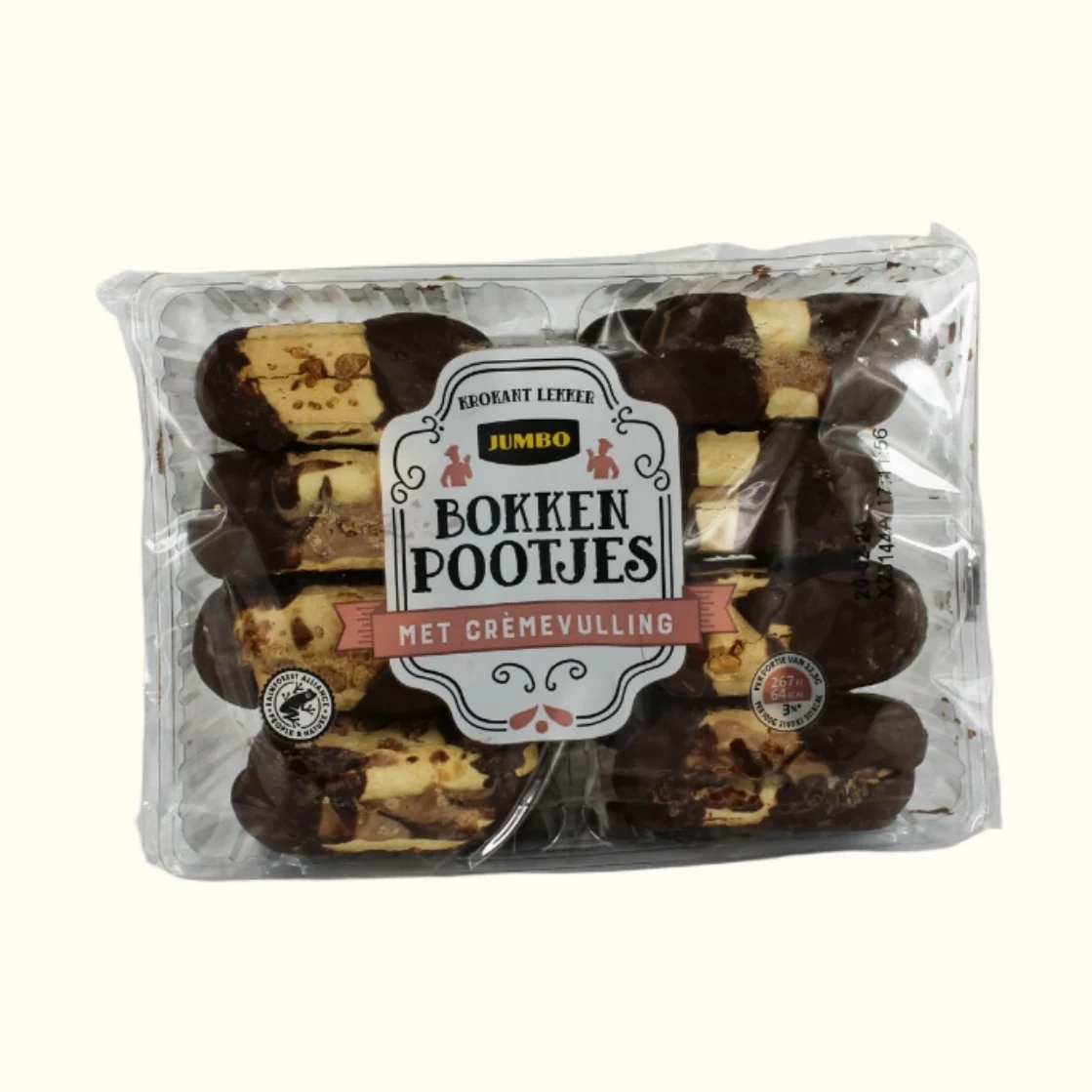 Jumbo Eclairette Twins Cookies (Bokkepootjes) 200g