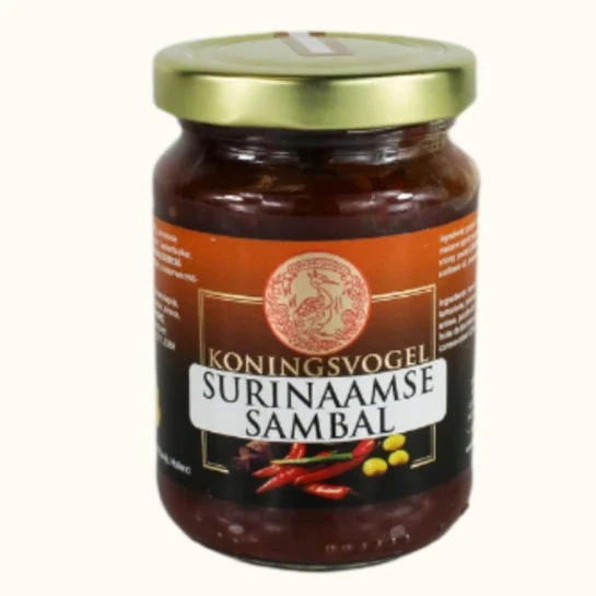 Koningsvogel Surinaamse Sambal 200g