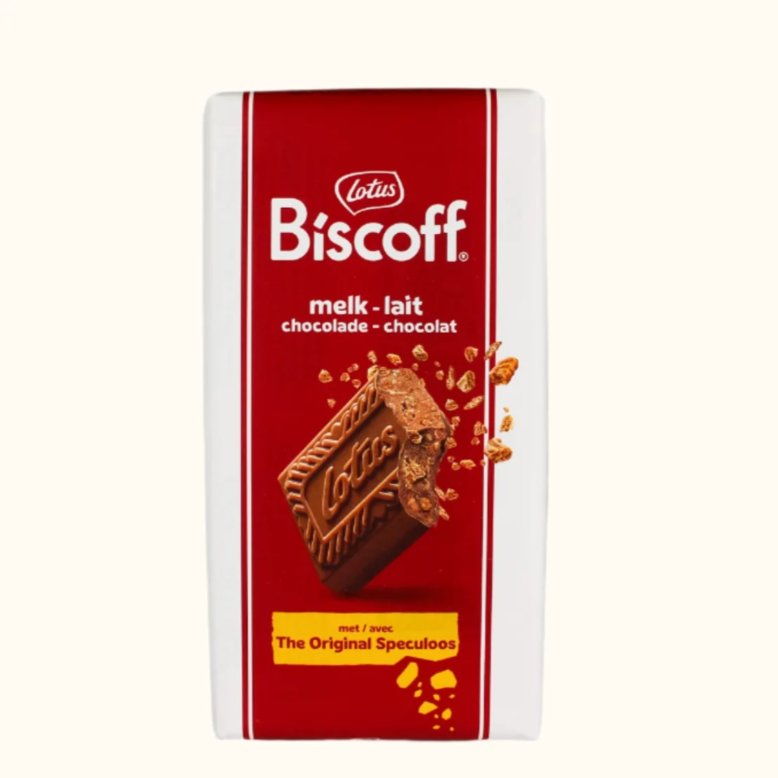 Lotus Biscoff Large Chocolate Bar Milk Crunch/Crumbs Speculoos 180g