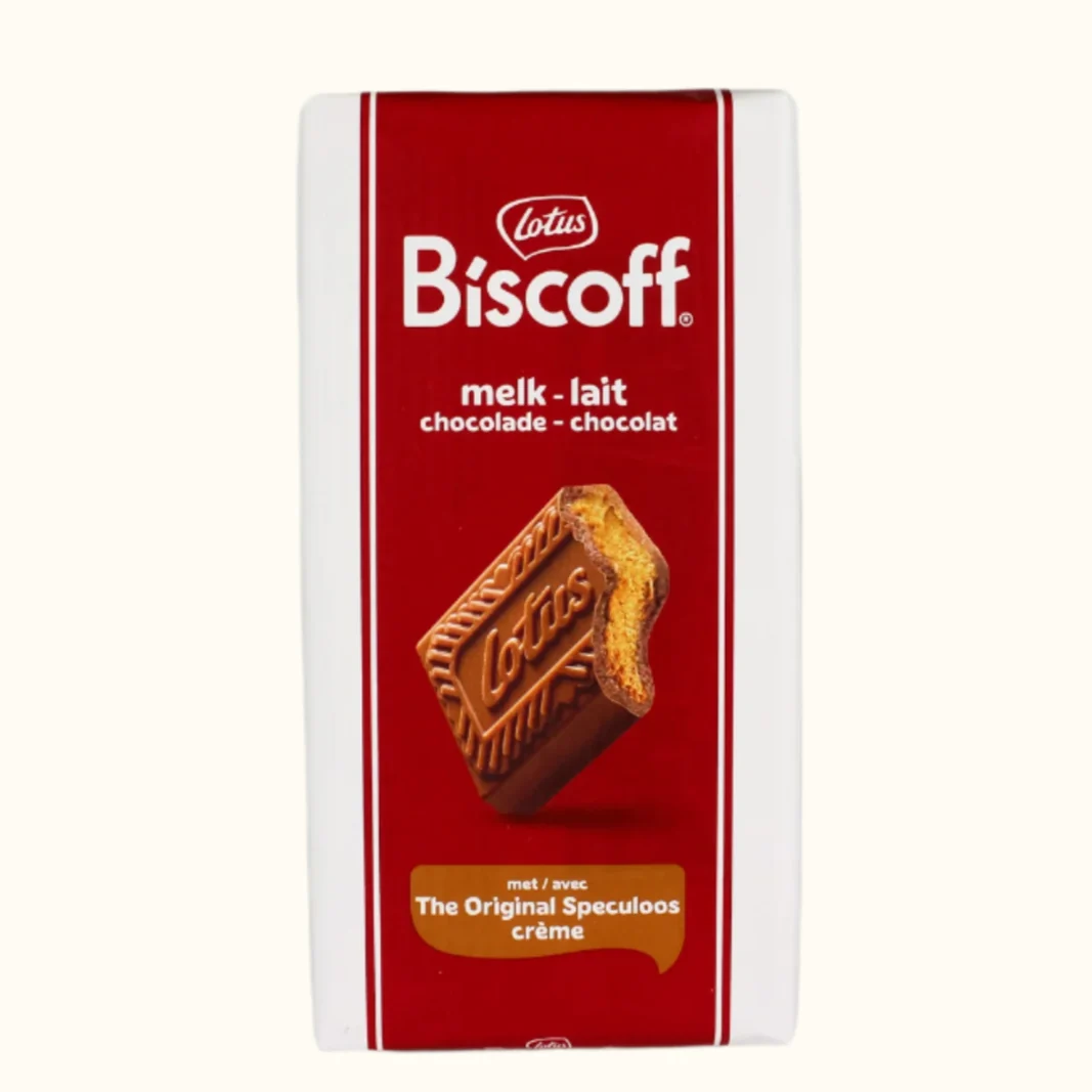 Lotus Biscoff Large Chocolate Bar Milk Speculoos Creme 180g