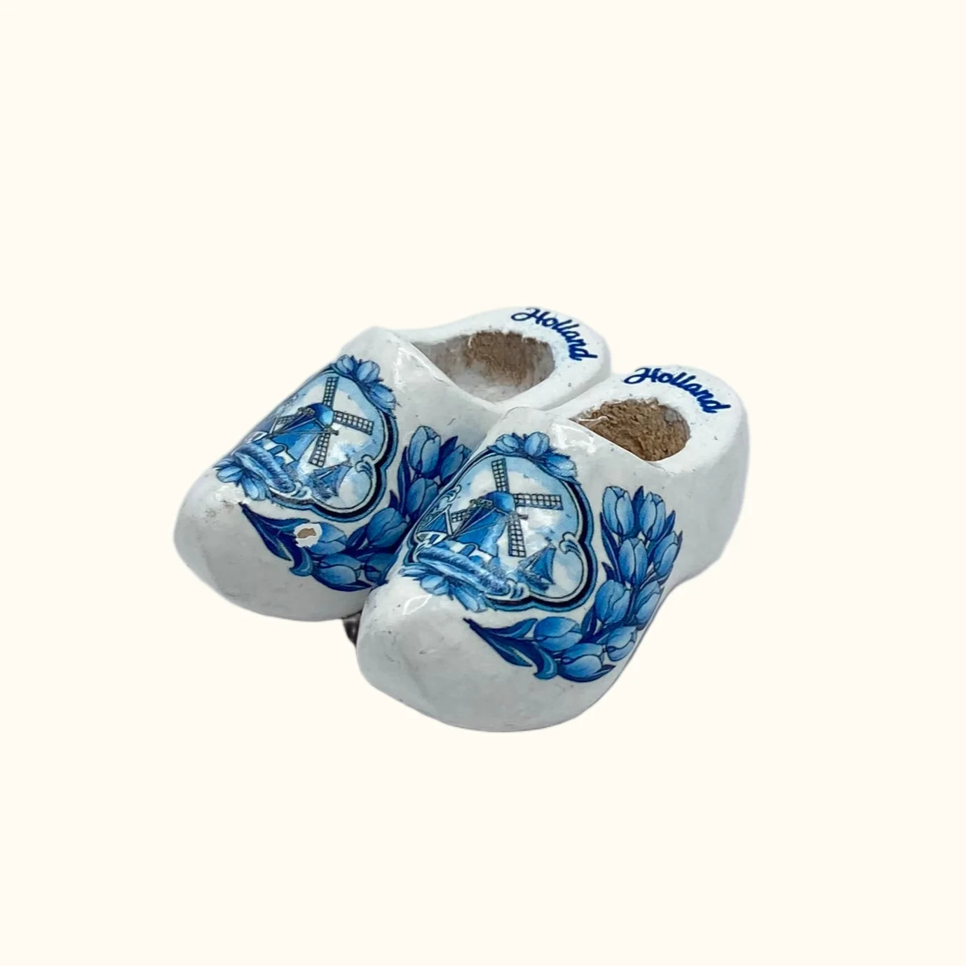 Magnet 2 Wooden Shoes 4cm - Image 3