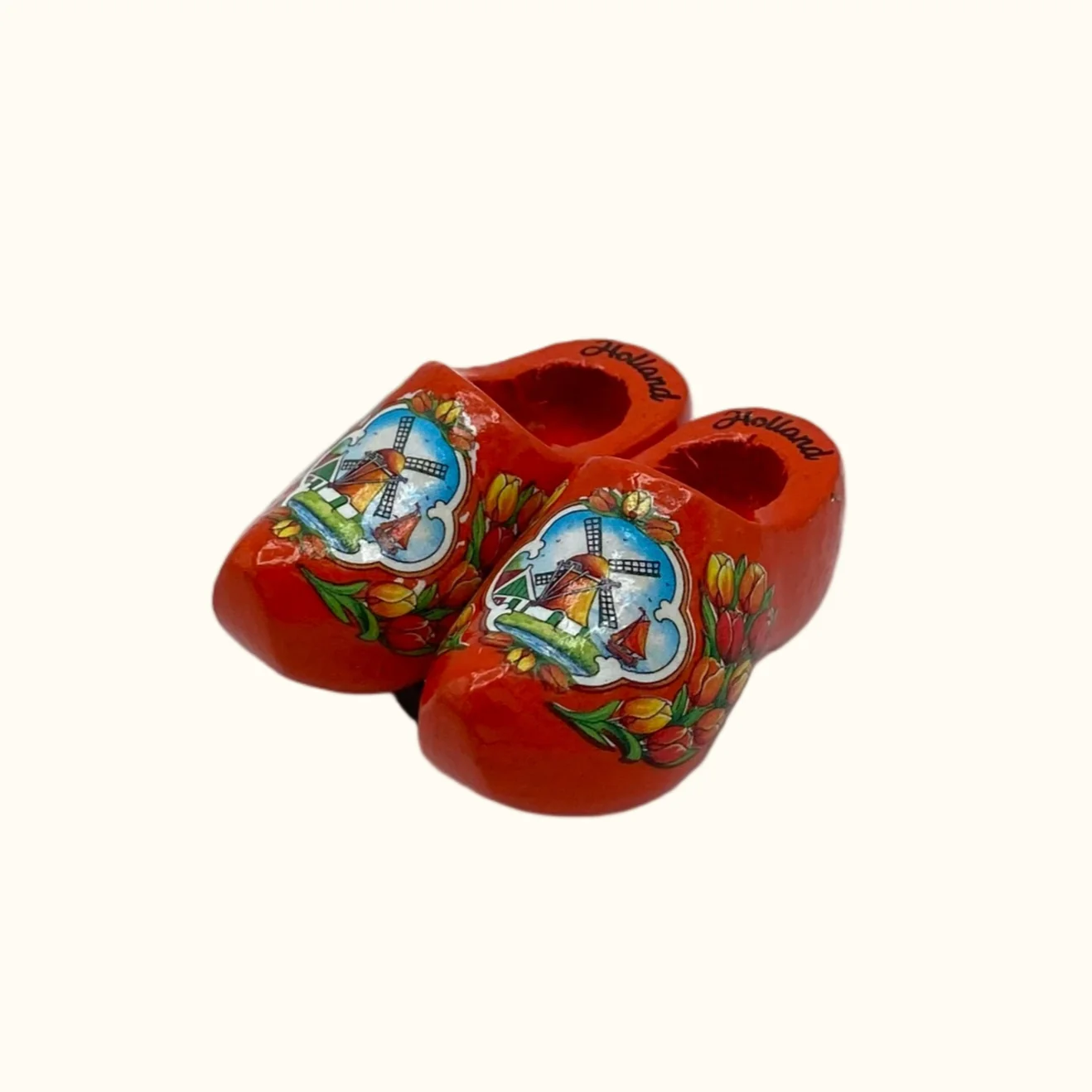 Magnet 2 Wooden Shoes 4cm - Image 4