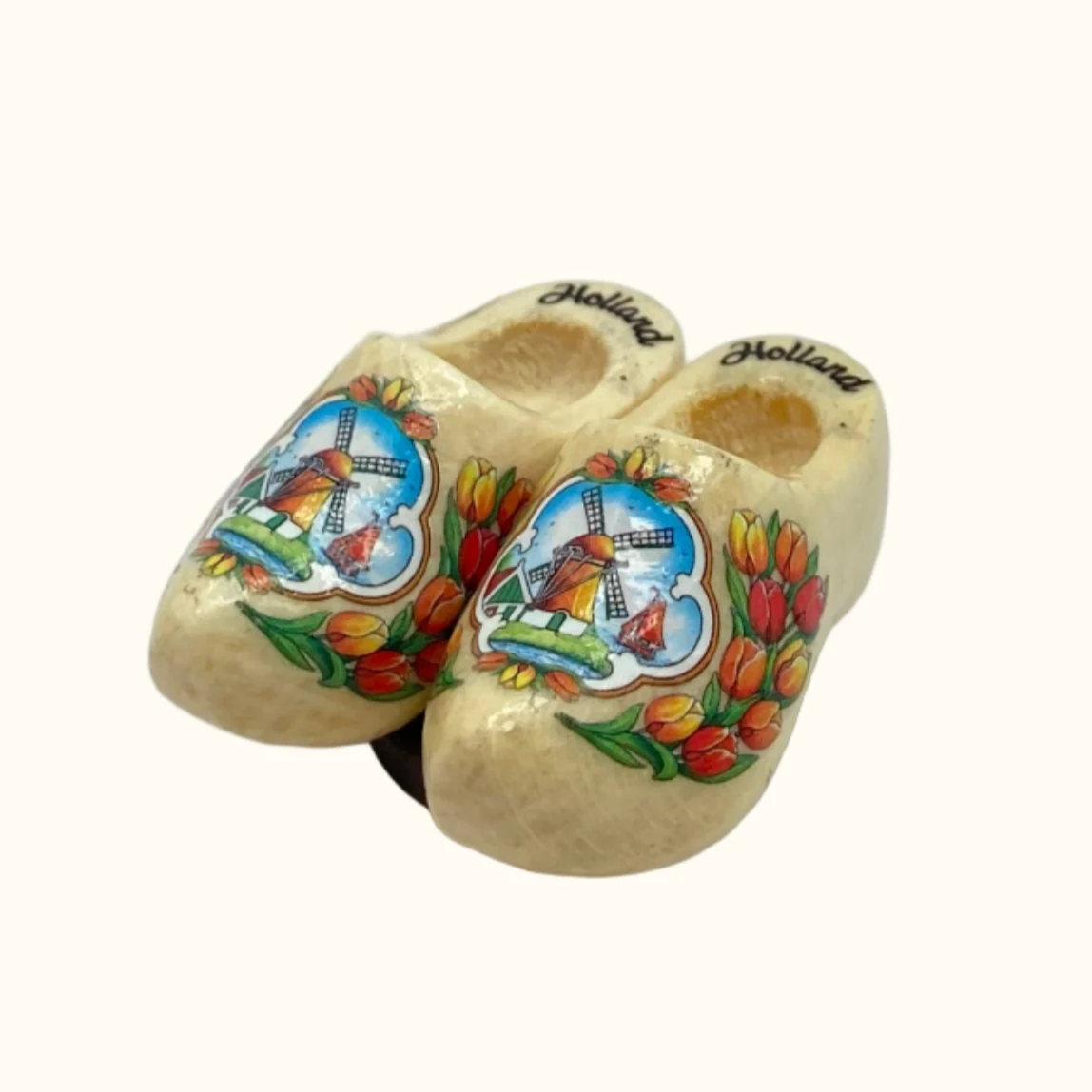 Magnet 2 Wooden Shoes 4cm - Image 7