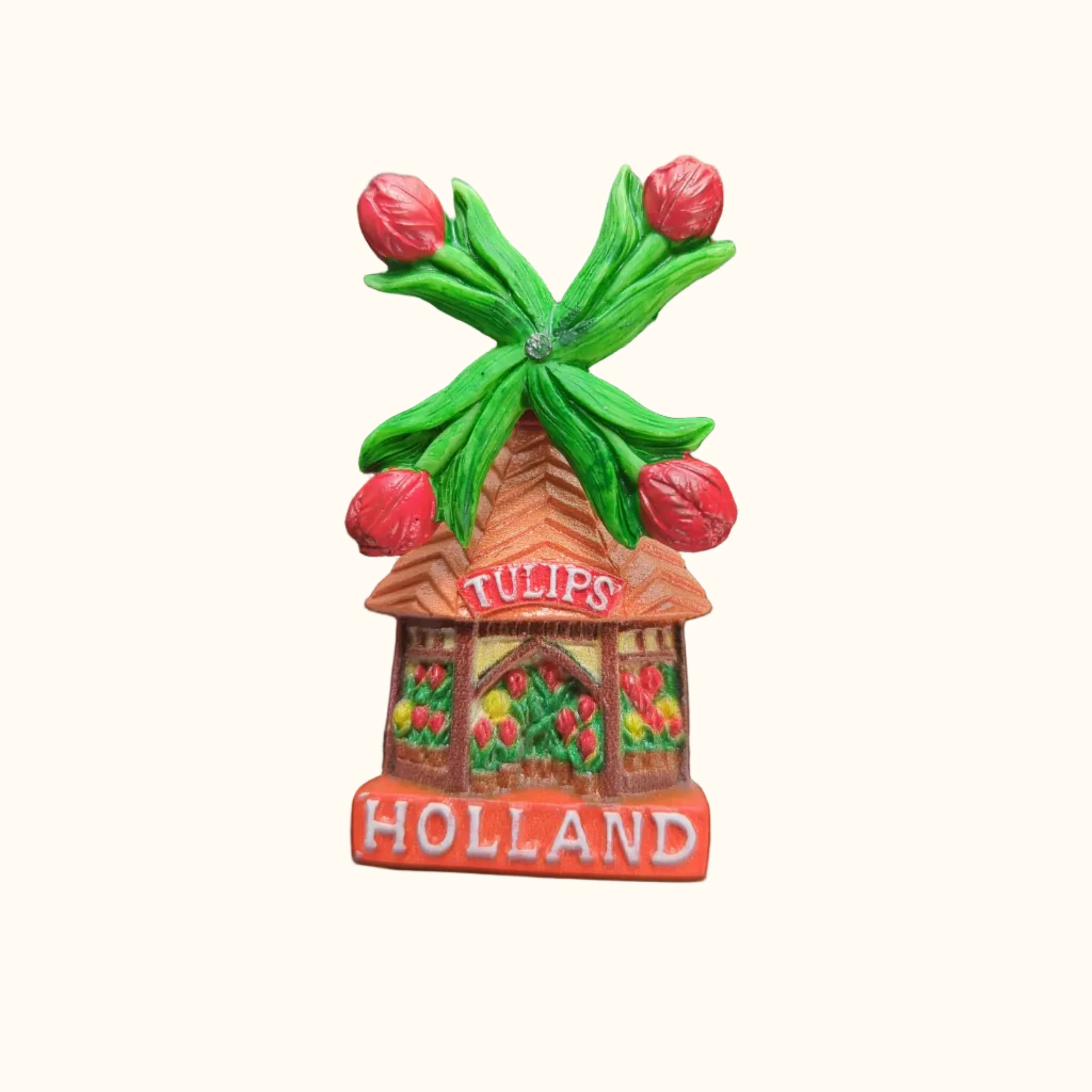 Magnet Holland Turning Tulips Orange