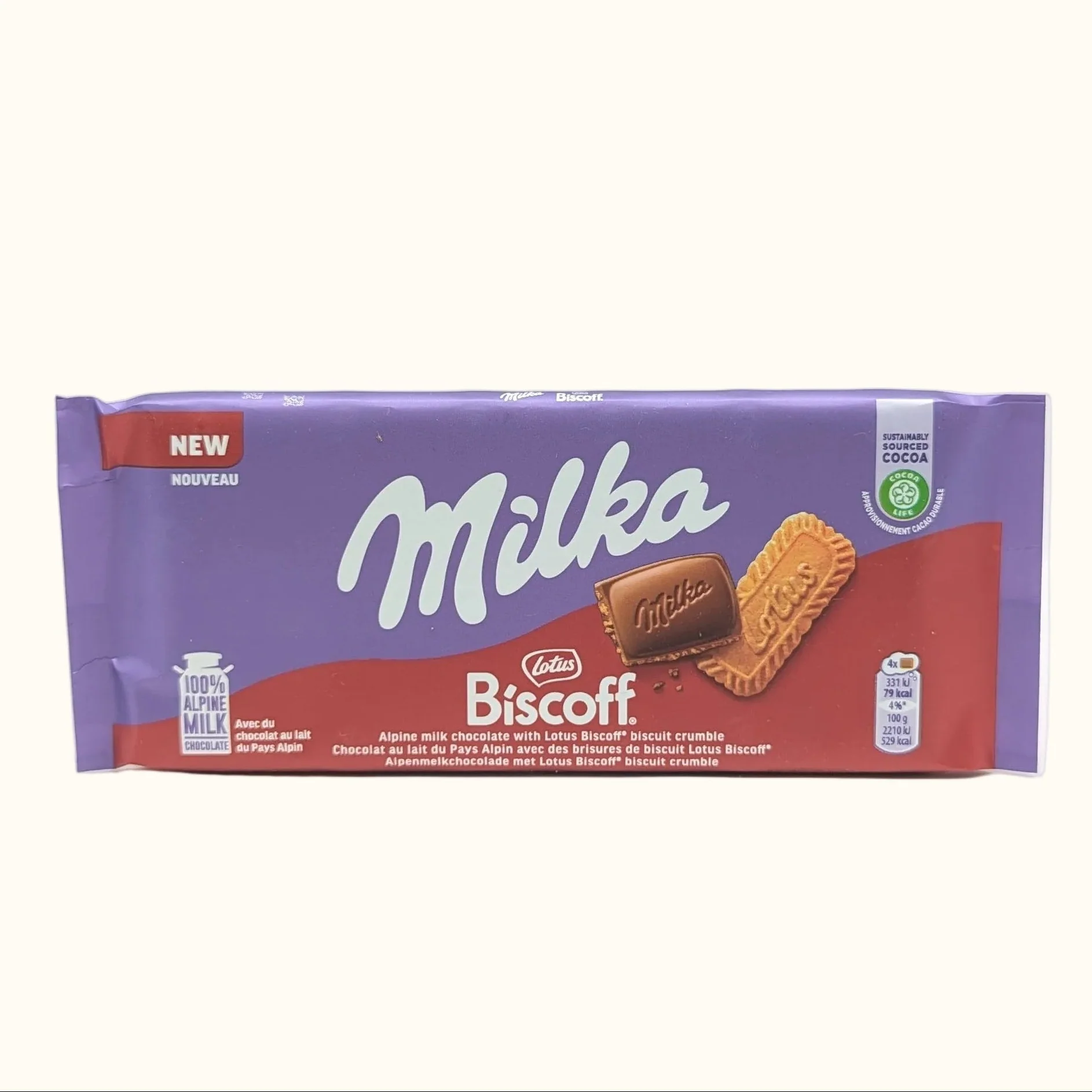 Milka Lotus Biscoff Chocolate 90g