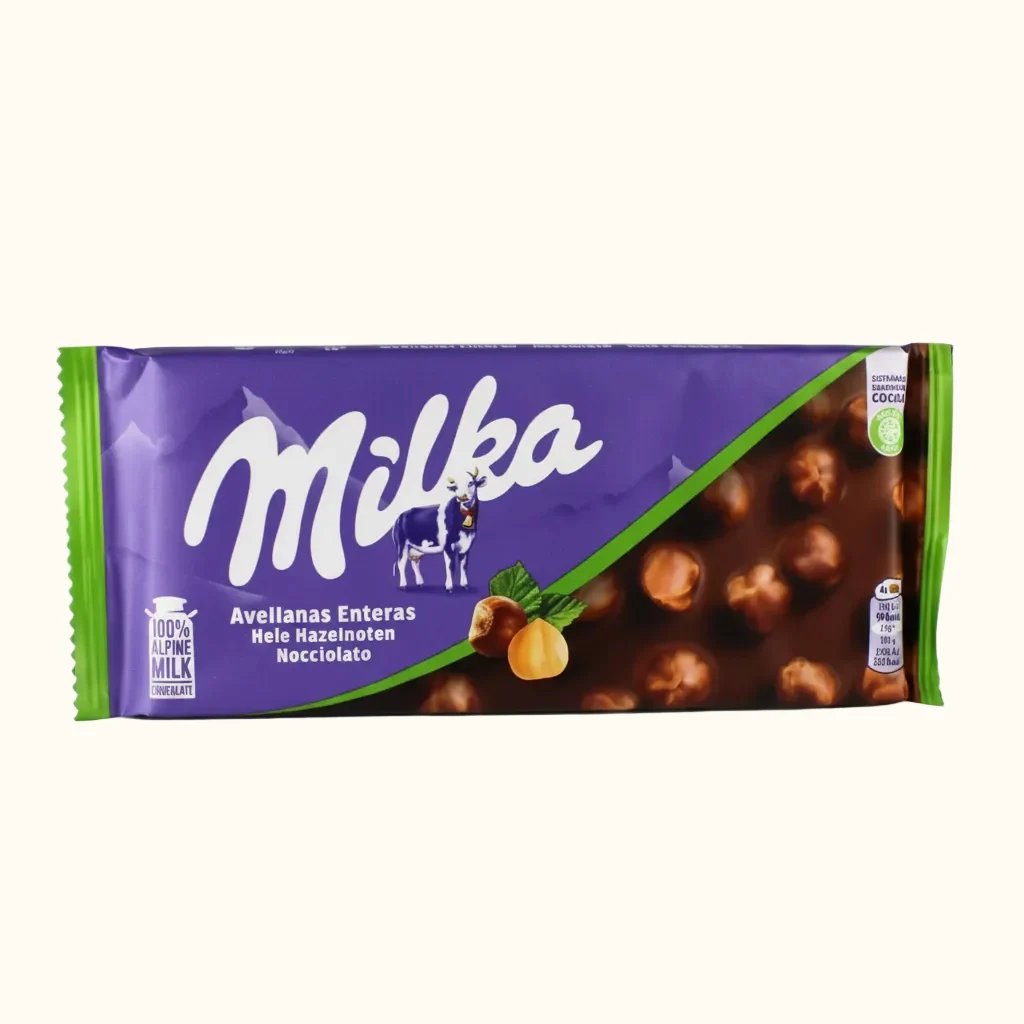 Milka Whole Hazelnut Bar
