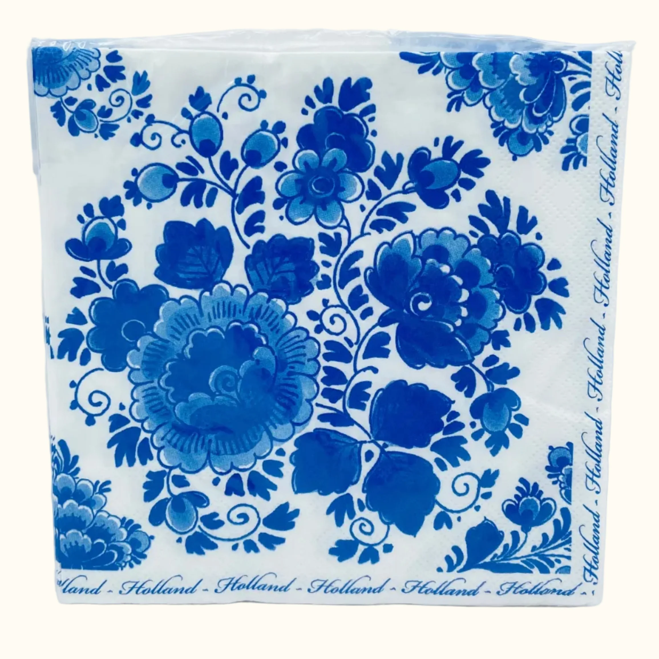 Napkins 3 Layer Delfts Blue Flower