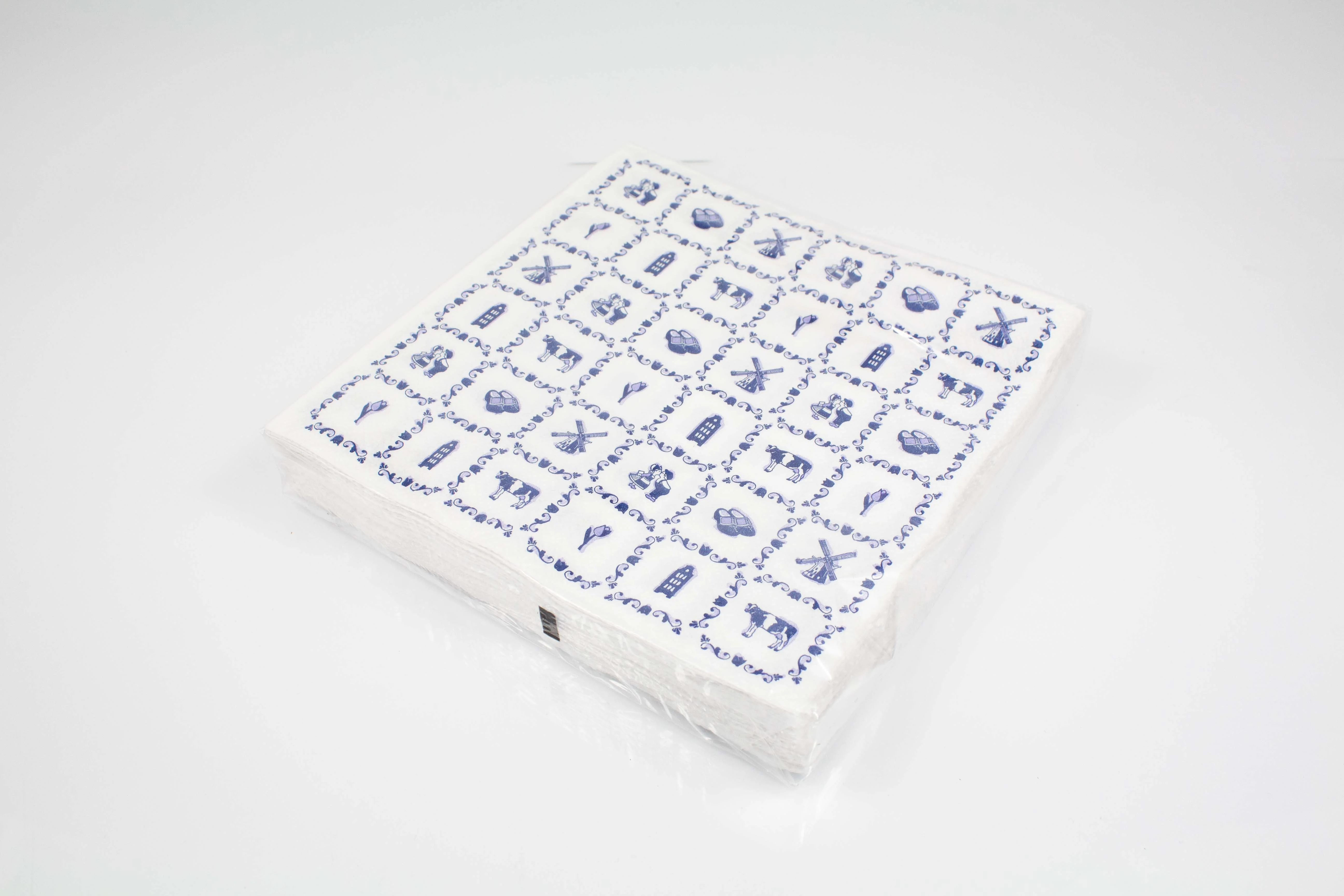 Napkins 3 Layer Delfts Blue Tiles