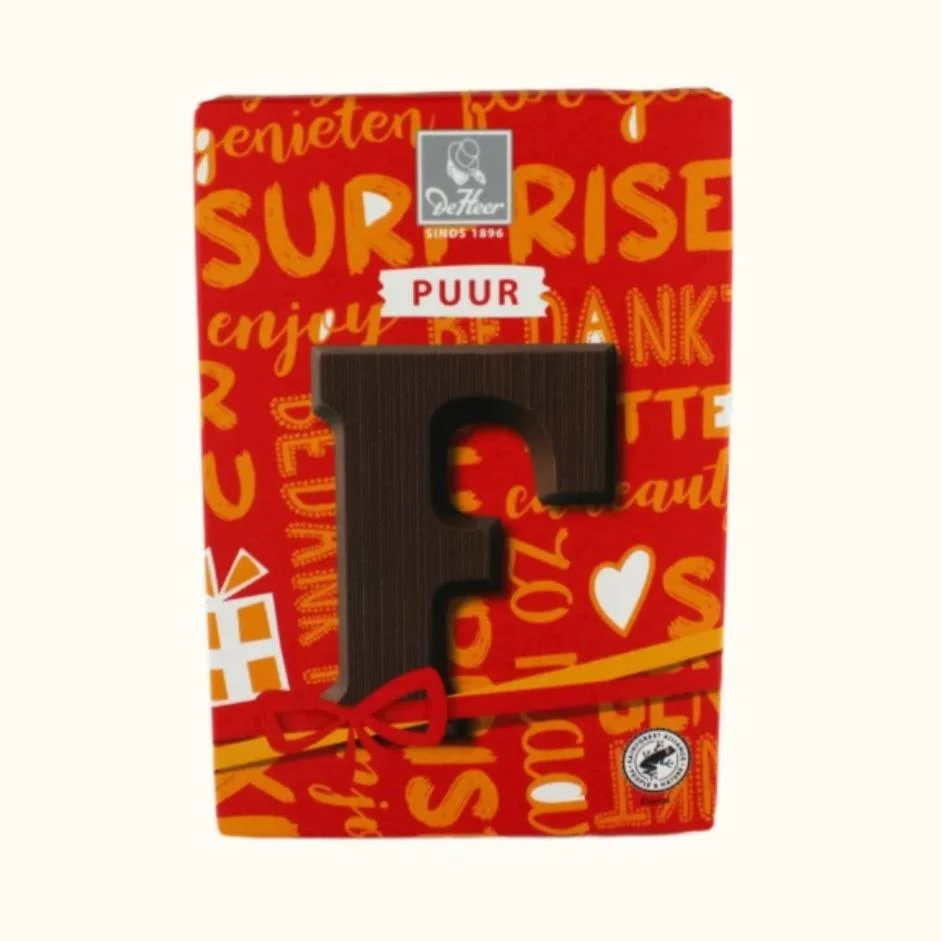 De Heer Chocolate Letters 65g (Milk, Dark or White) - Image 12