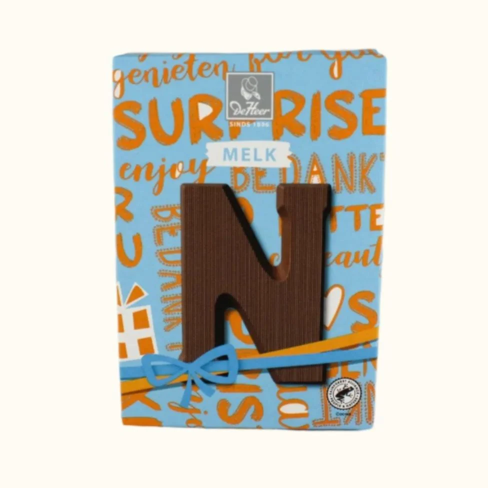 De Heer Chocolate Letters 65g (Milk, Dark or White) - Image 27