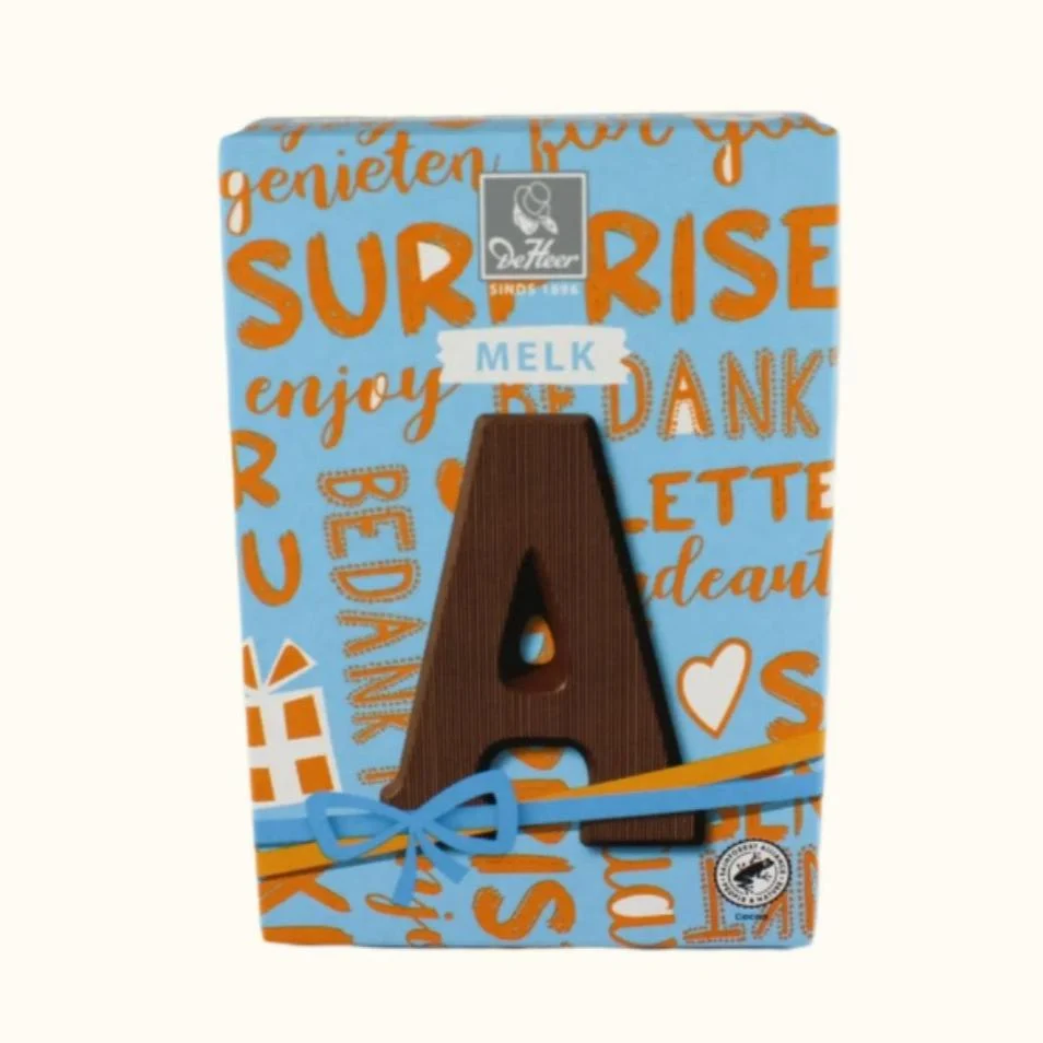 De Heer Chocolate Letters 65g (Milk, Dark or White) - Image 34