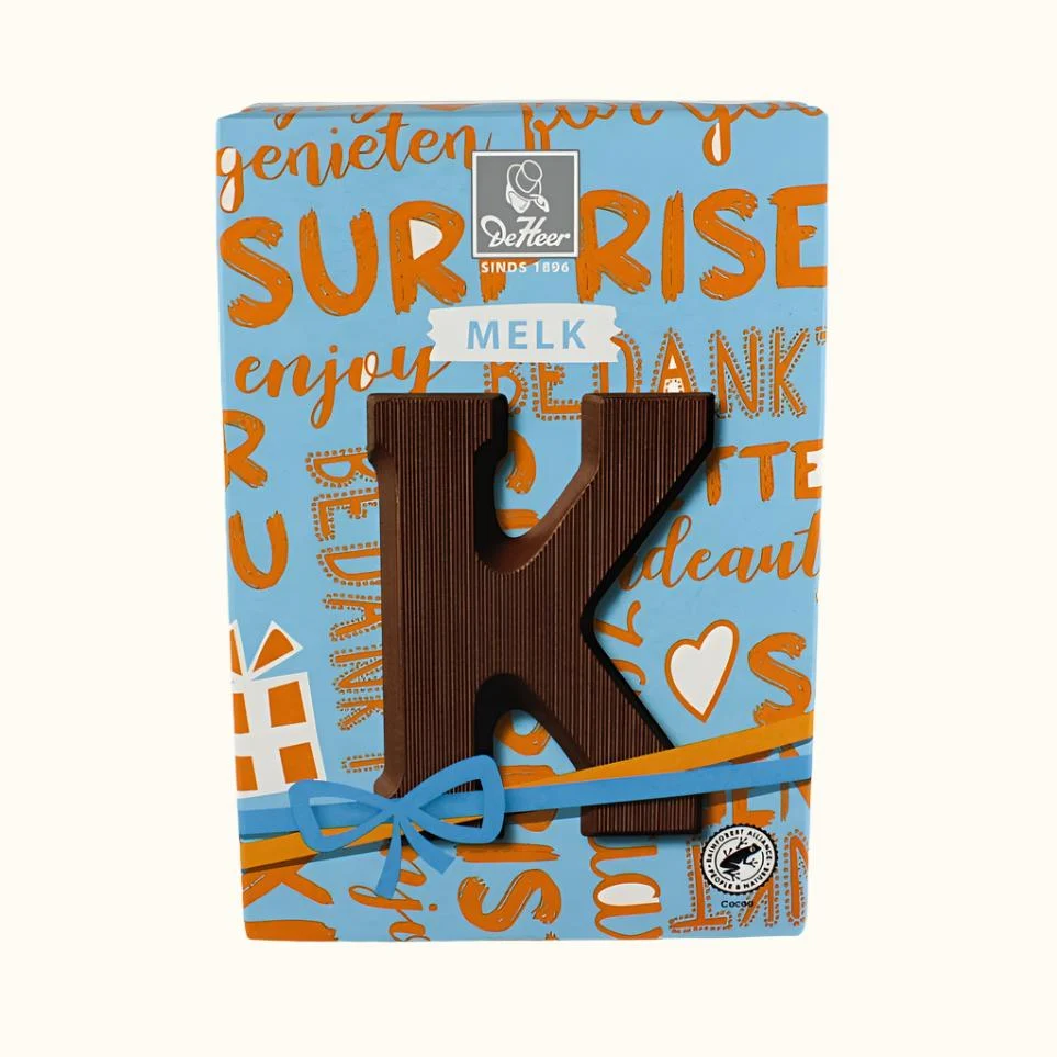 De Heer Chocolate Letters 65g (Milk, Dark or White) - Image 35