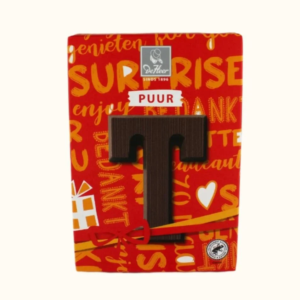 De Heer Chocolate Letters 65g (Milk, Dark or White) - Image 4