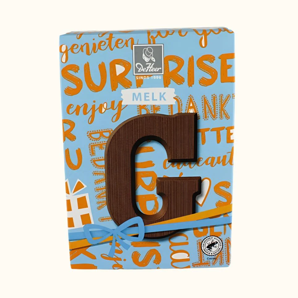 De Heer Chocolate Letters 65g (Milk, Dark or White) - Image 42