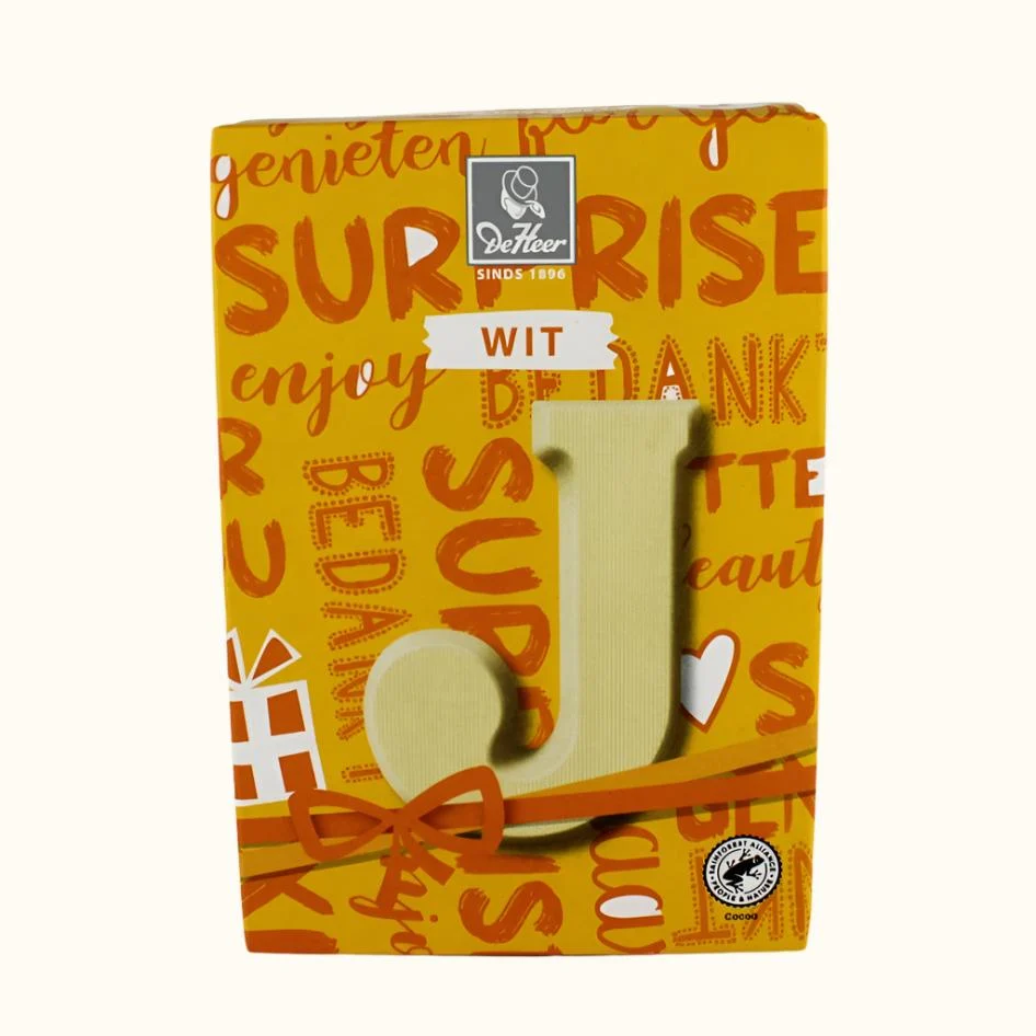 De Heer Chocolate Letters 65g (Milk, Dark or White) - Image 50