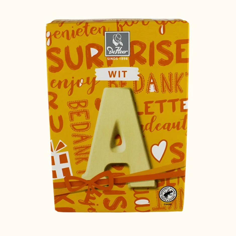 De Heer Chocolate Letters 65g (Milk, Dark or White) - Image 51