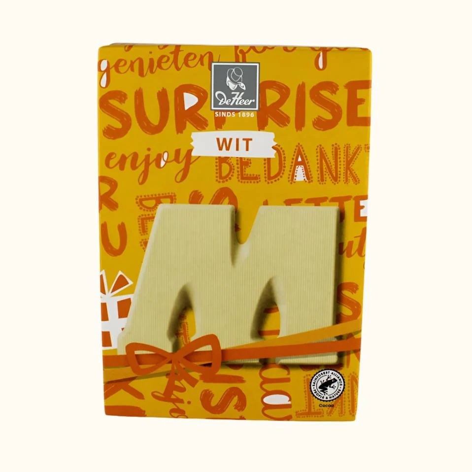 De Heer Chocolate Letters 65g (Milk, Dark or White) - Image 56