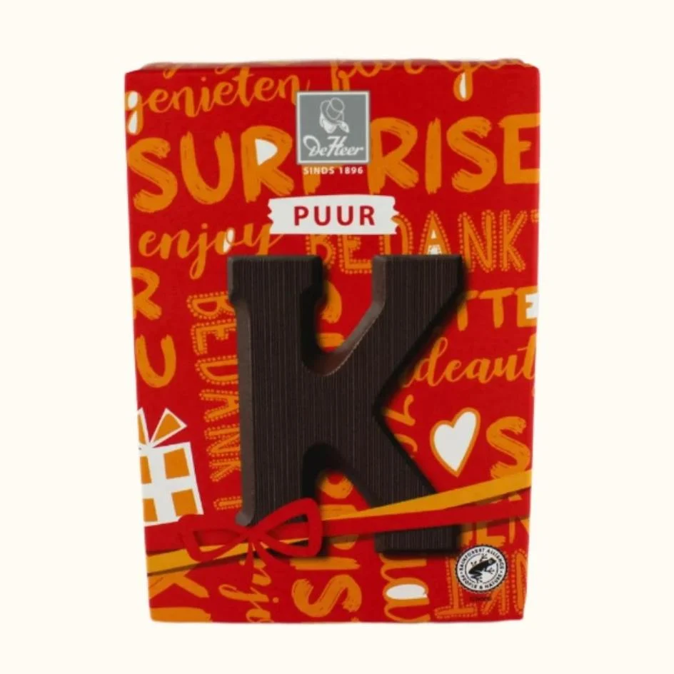 De Heer Chocolate Letters 65g (Milk, Dark or White) - Image 6