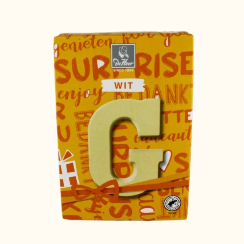 De Heer Chocolate Letters 65g (Milk, Dark or White) - Image 61
