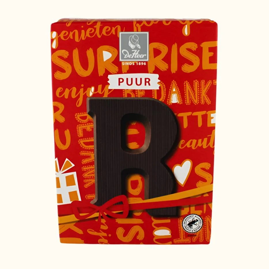 De Heer Chocolate Letters 65g (Milk, Dark or White) - Image 7