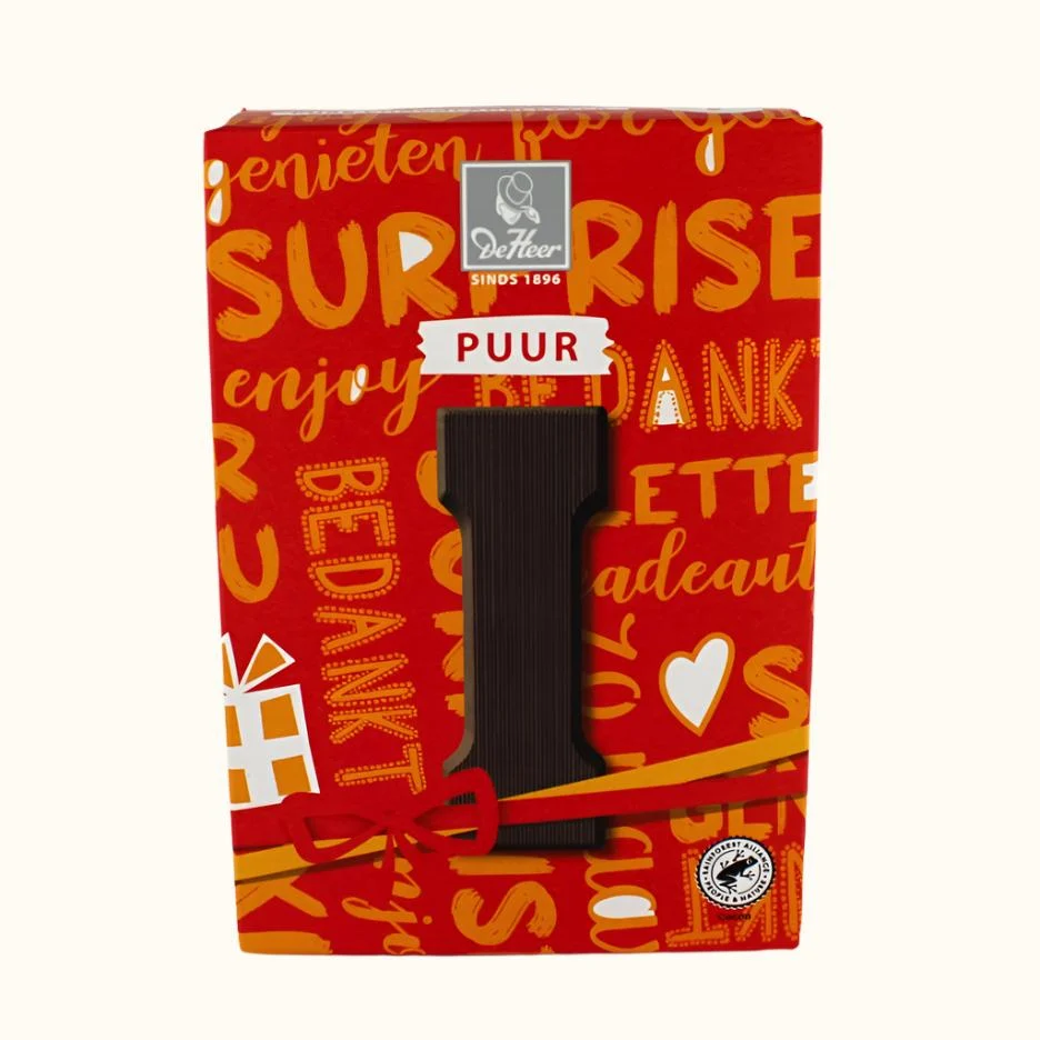 De Heer Chocolate Letters 65g (Milk, Dark or White) - Image 8