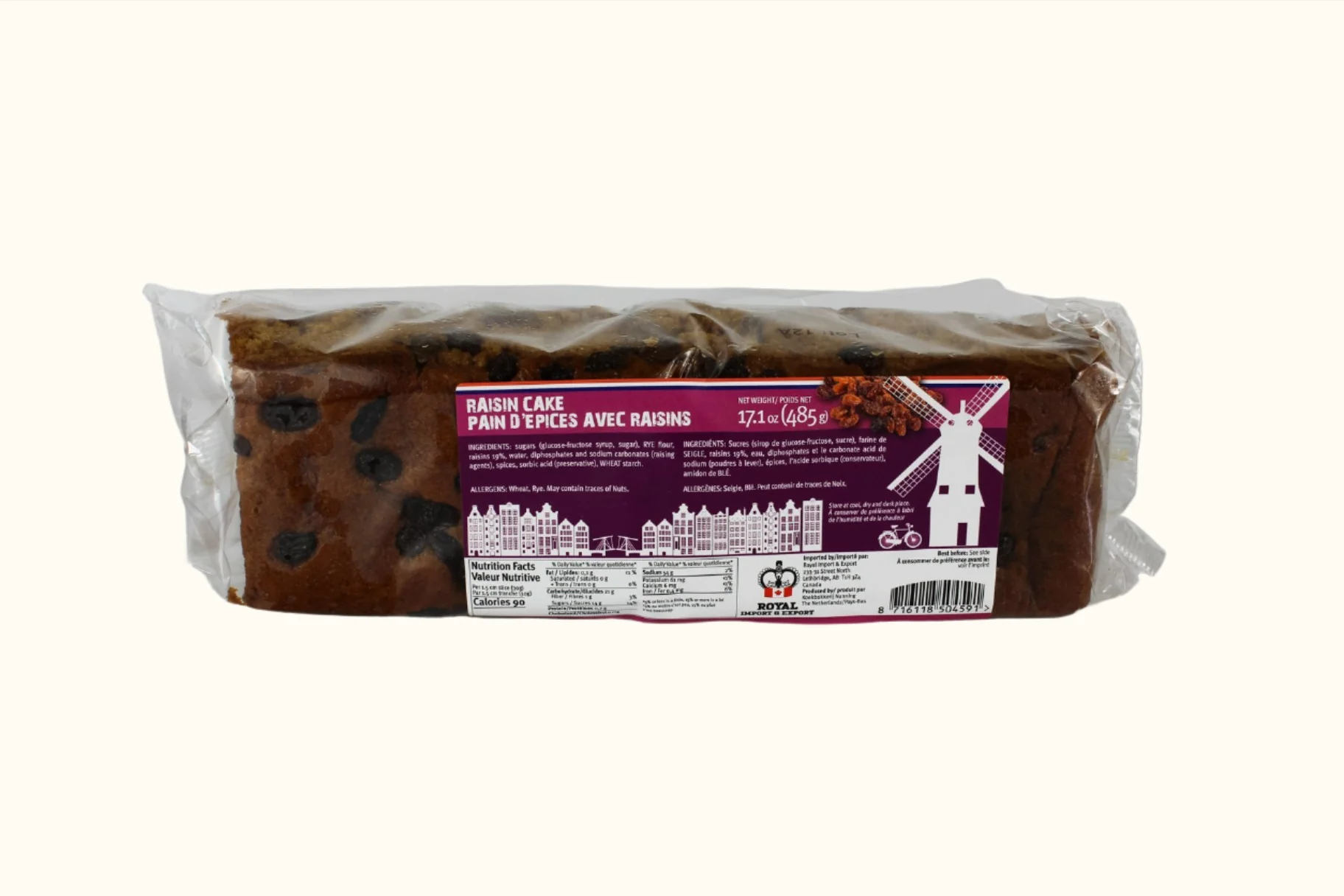 Royal Raisin Cake 485g