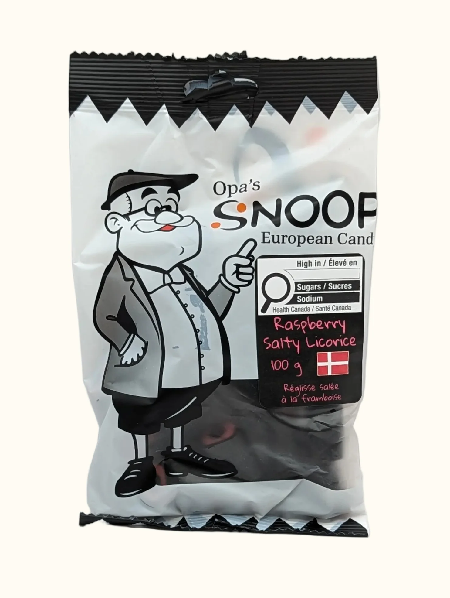Snoop Raspberry Salty Licorice 100g