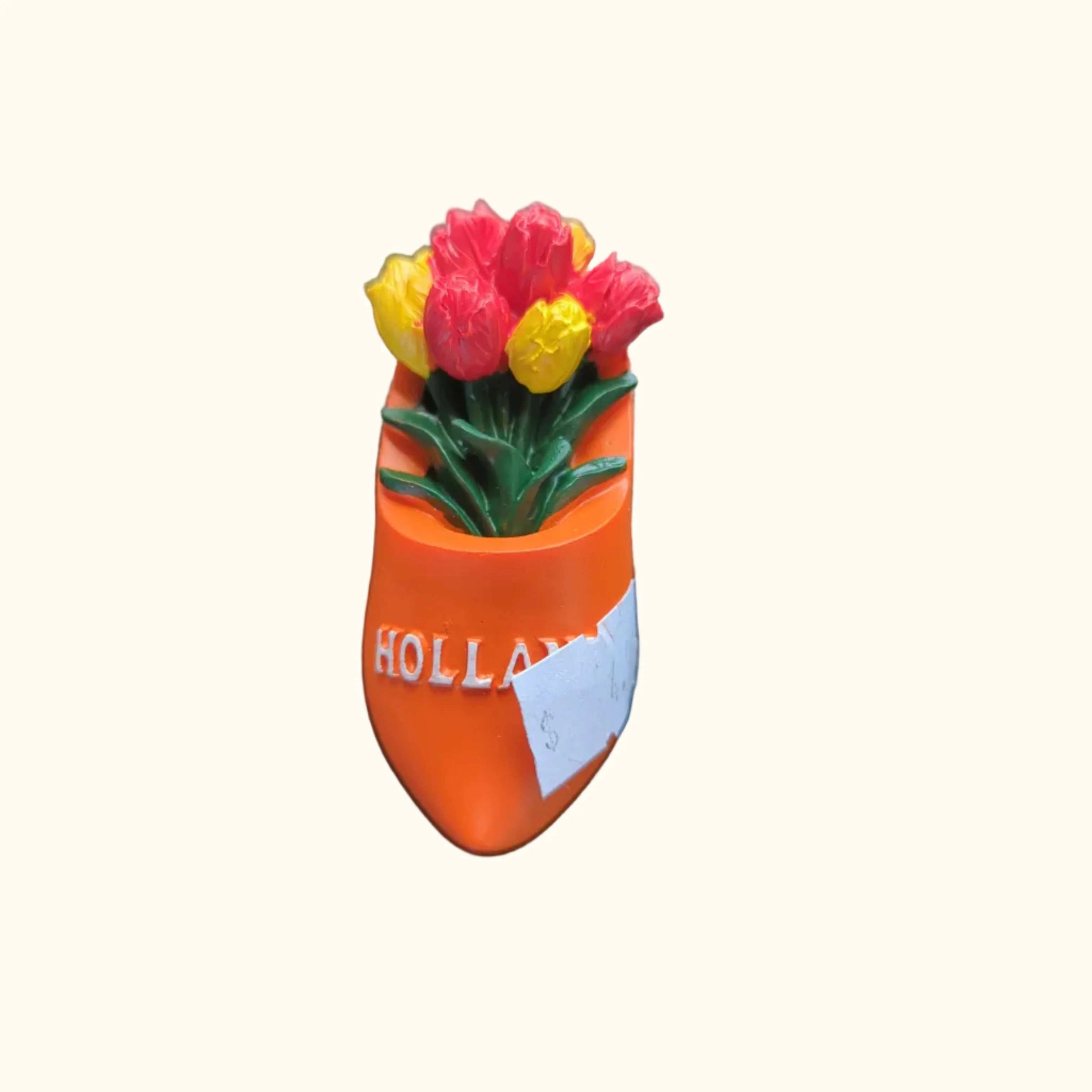 Tulips in Orange Clog Magnet