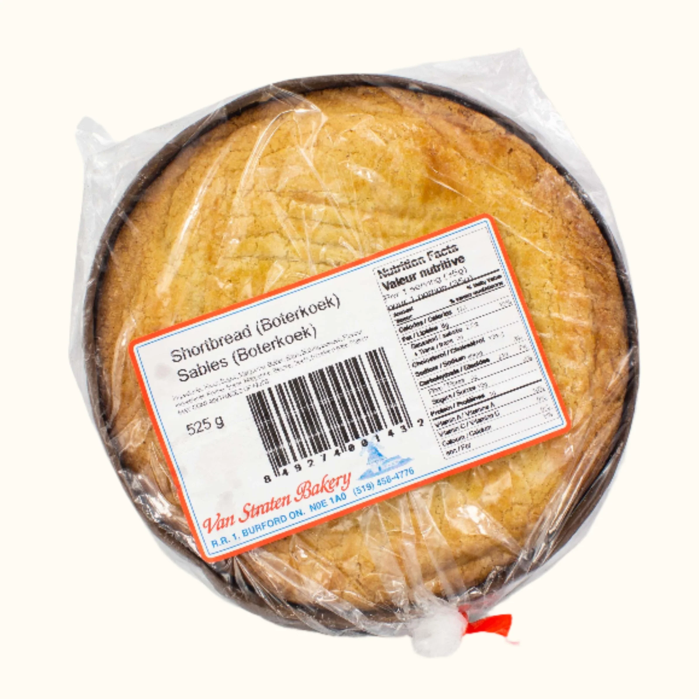 Van Straten Bakery Shortbread 525g