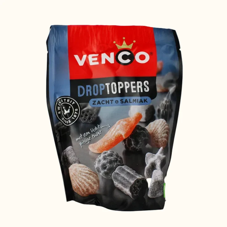 Venco DropToppers Soft And Salmiak 215g
