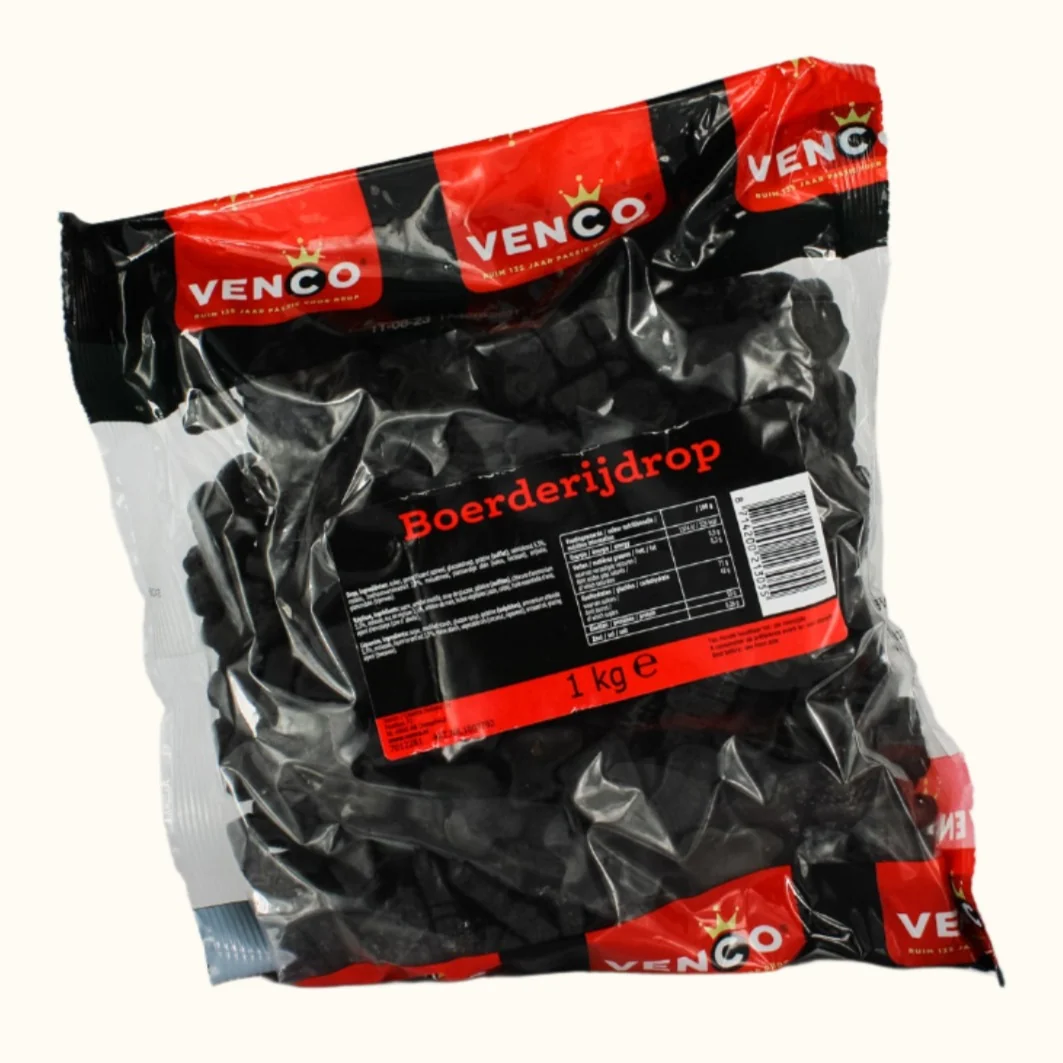 Venco Farm Licorice Bag 1kg (Boerderij Drop)