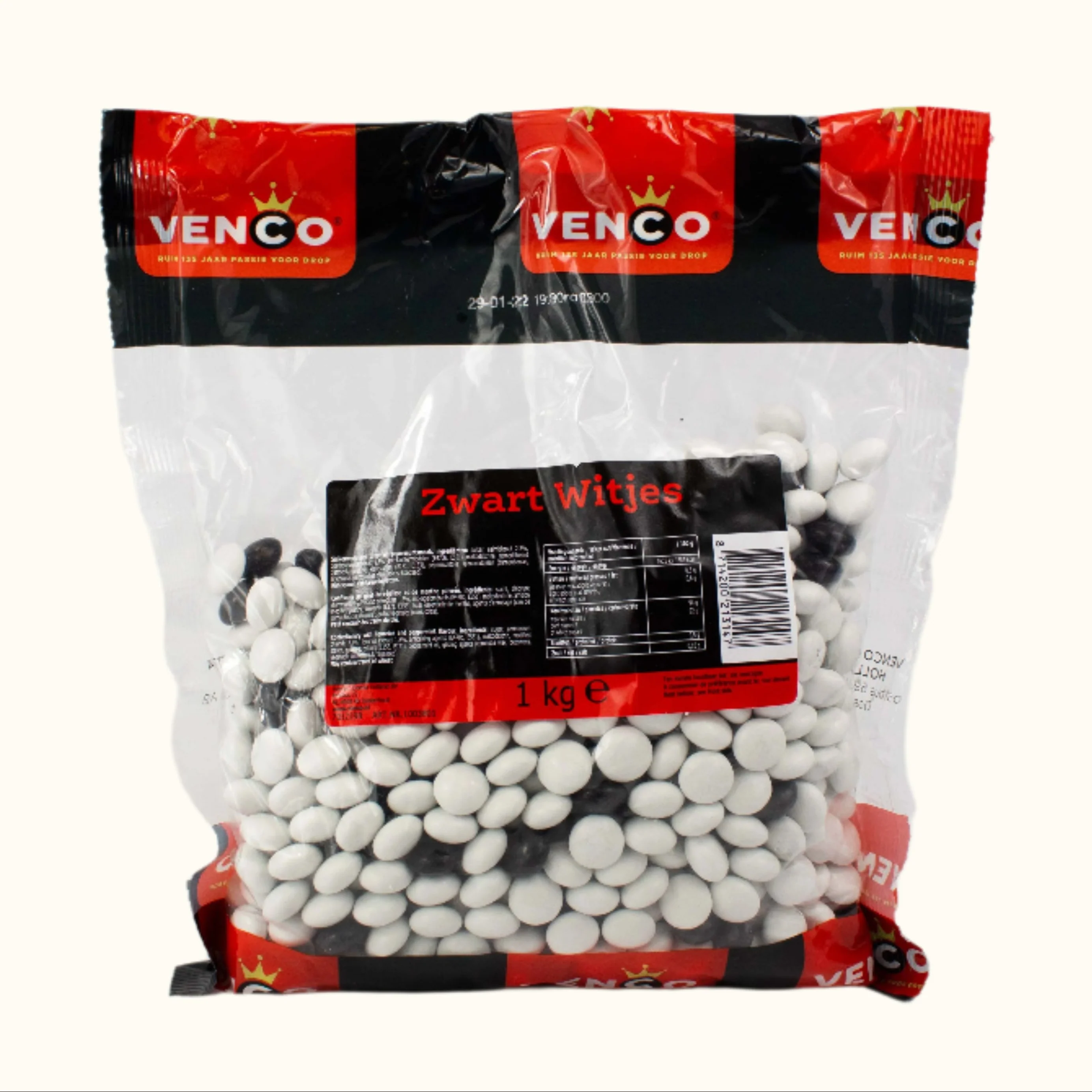 Venco Zwart Witjes Bag 1kg