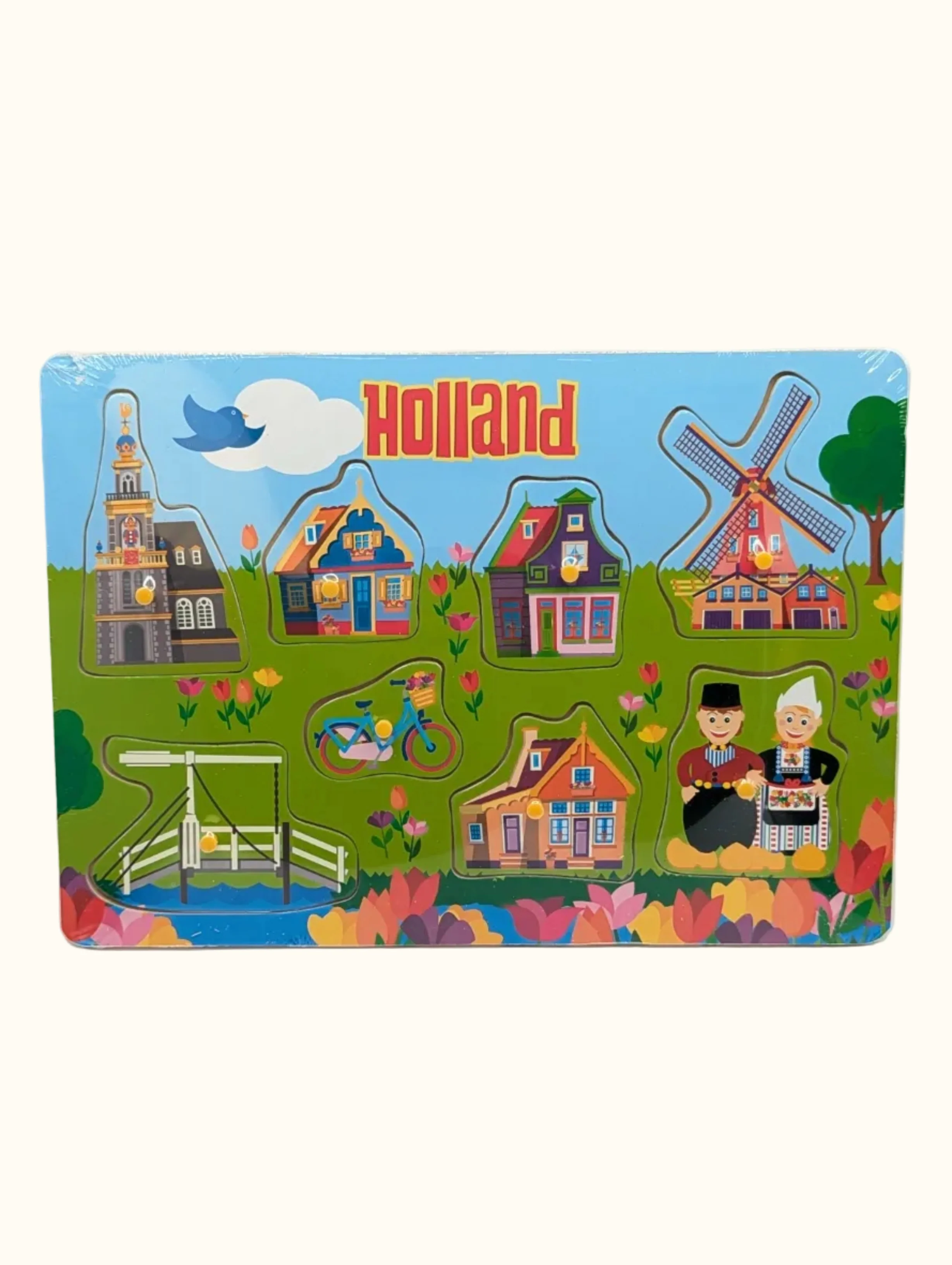 Wooden Puzzle Tulips Design Holland